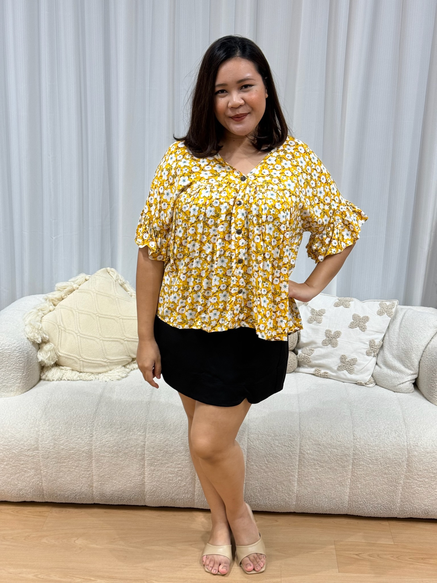 Blanca Rayon Floral Top | Plus Size Top