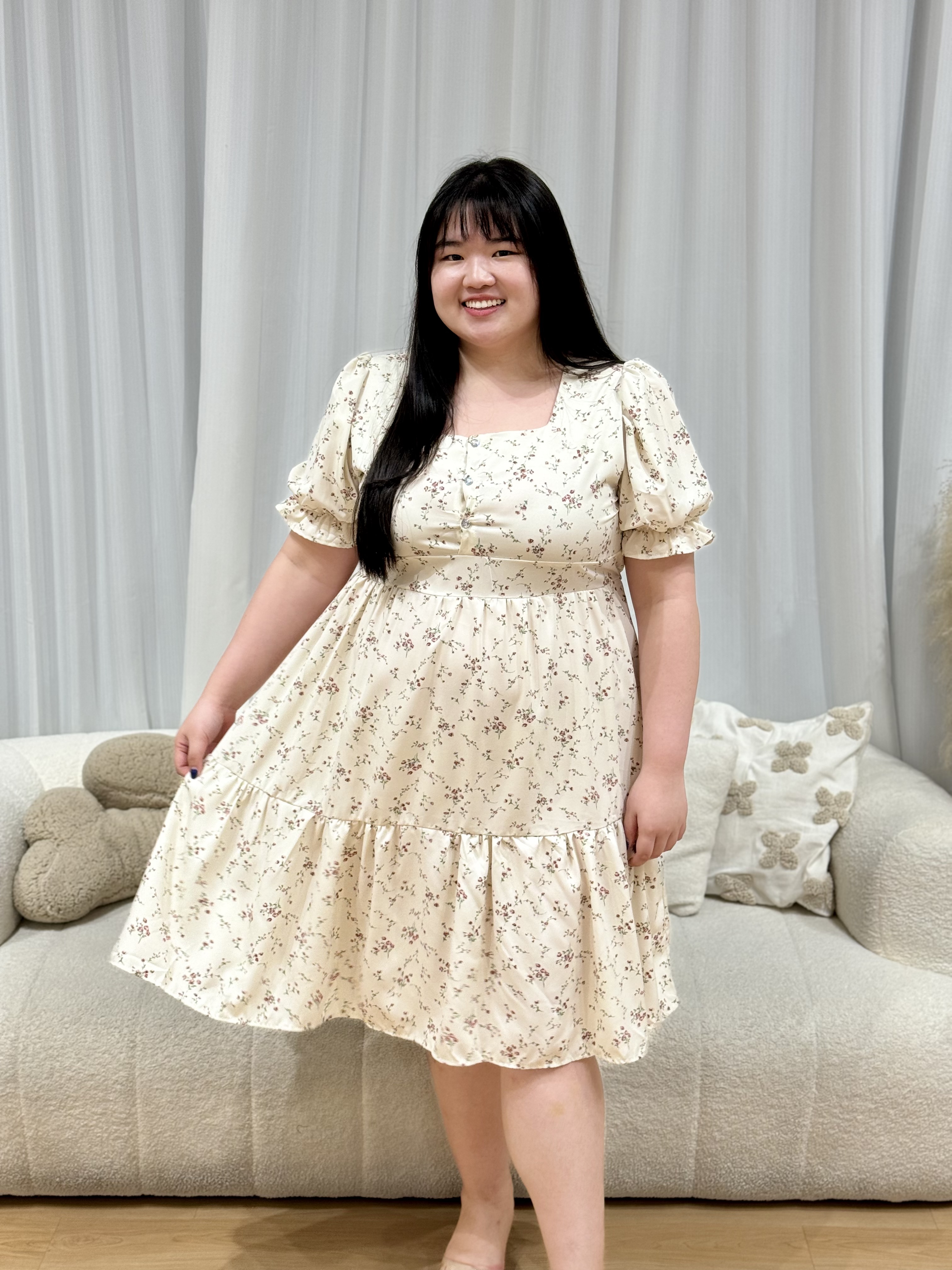 Leighton Crystal Floral Dress | Plus Size Dress