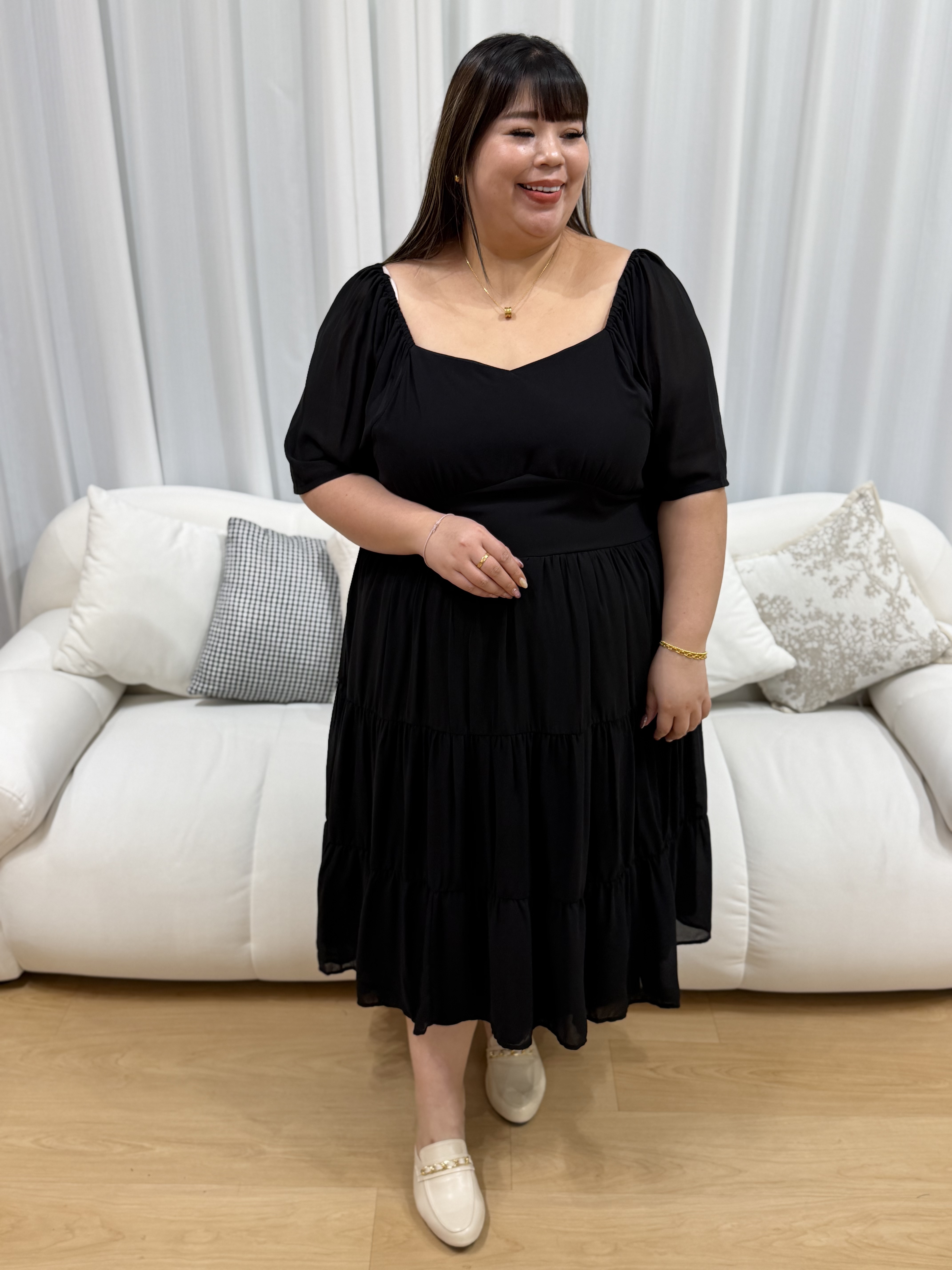 Love+ Riviera Chiffon Dainty Dress | Plus Size Dress