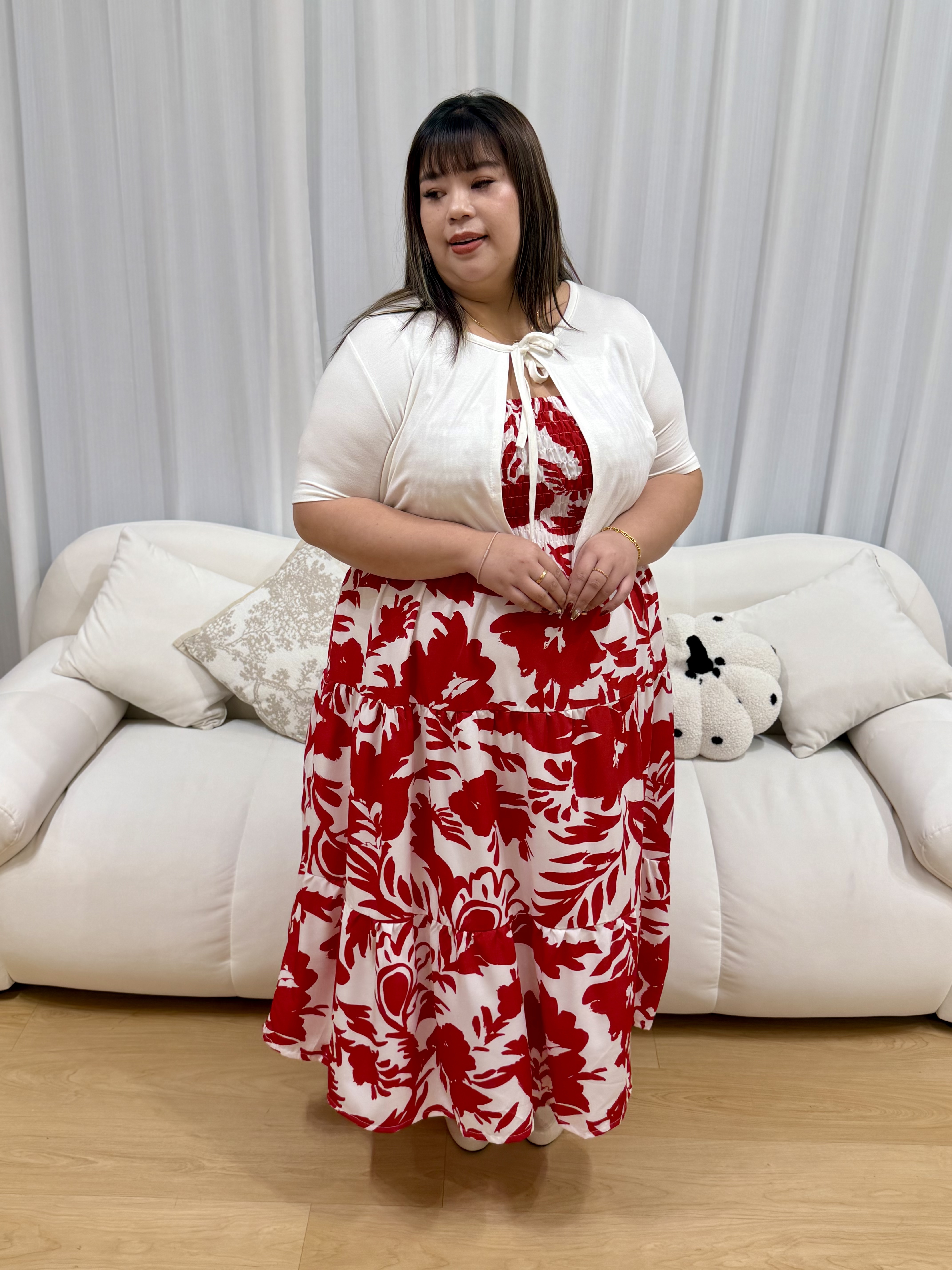 Love+ Chloe Red Dynasty Maxi Dress | Plus Size Dress