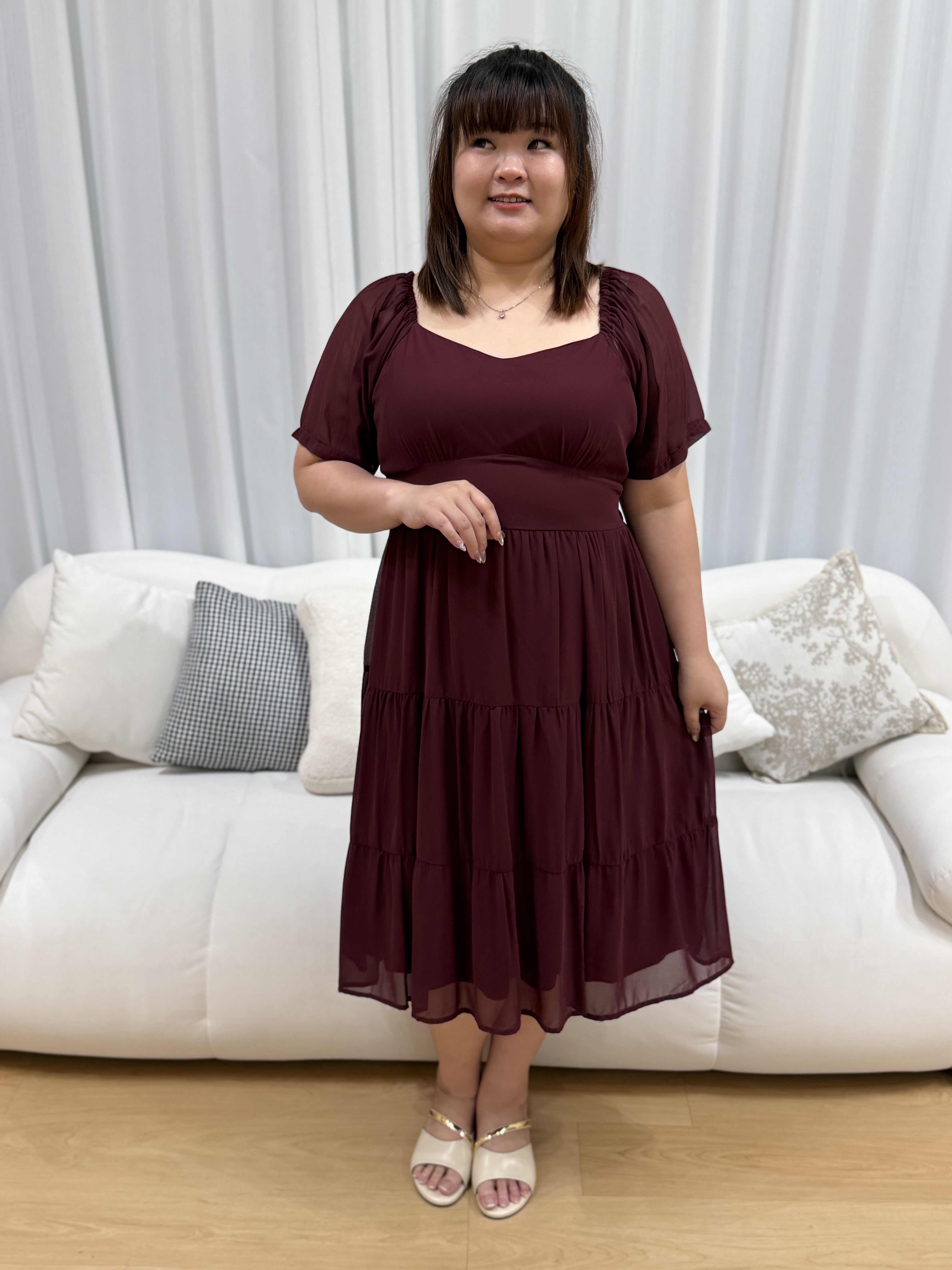 Love+ Riviera Chiffon Dainty Dress | Plus Size Dress