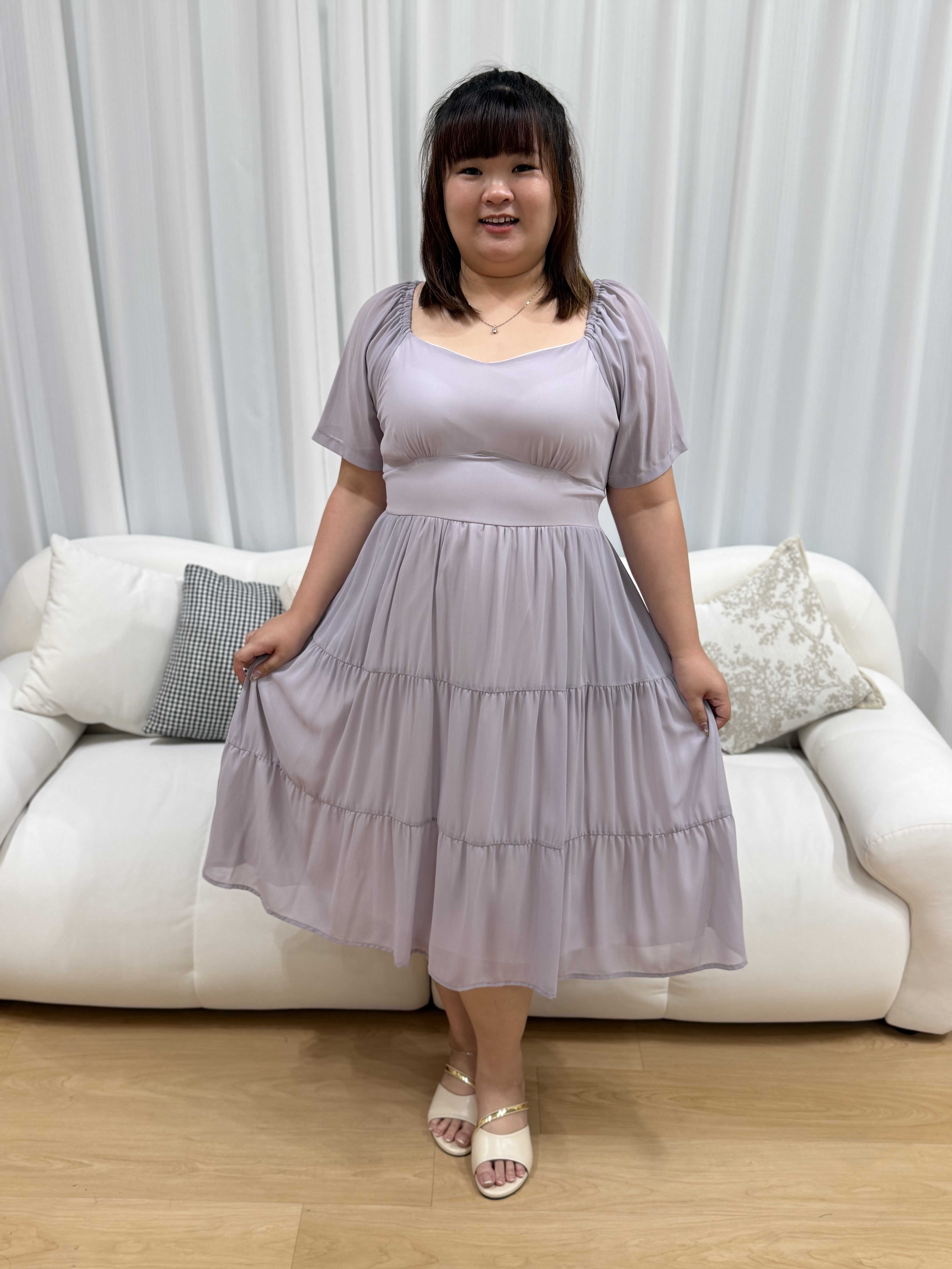 Love+ Riviera Chiffon Dainty Dress | Plus Size Dress