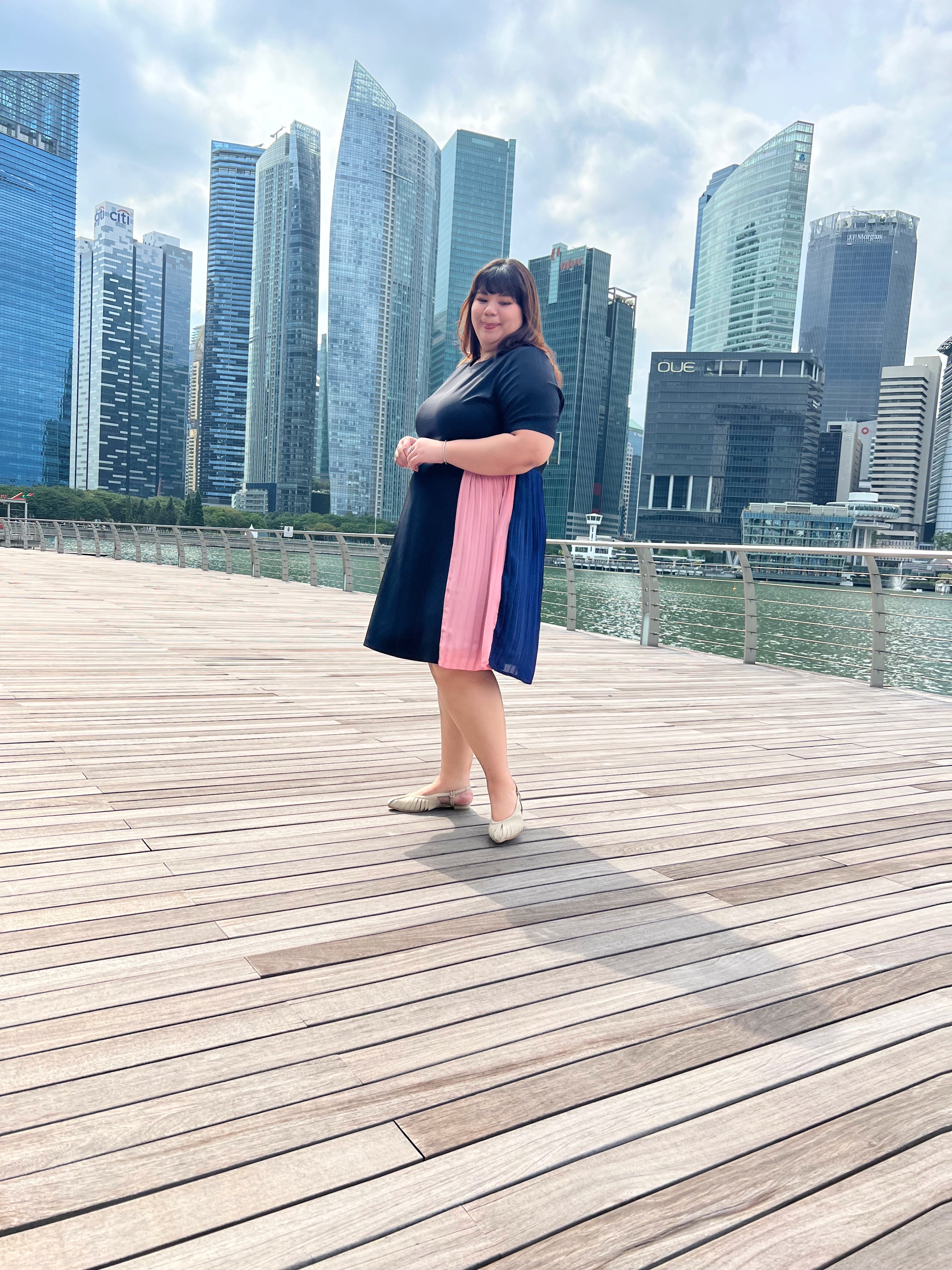 Love+ Black Laurel Pleats Dress | Plus Size Dress Singapore