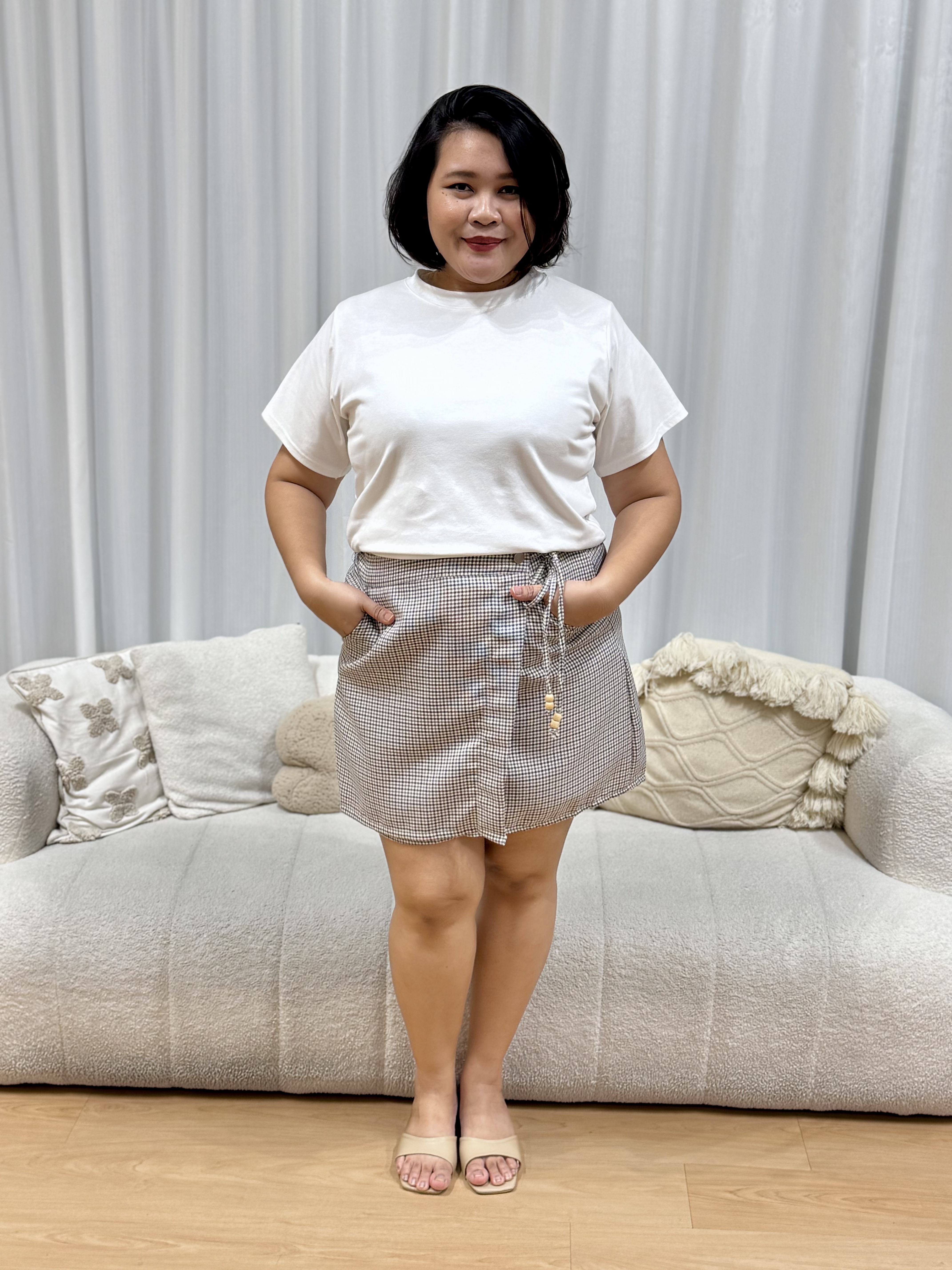 Juley Checkered Skorts | Plus Size Skorts