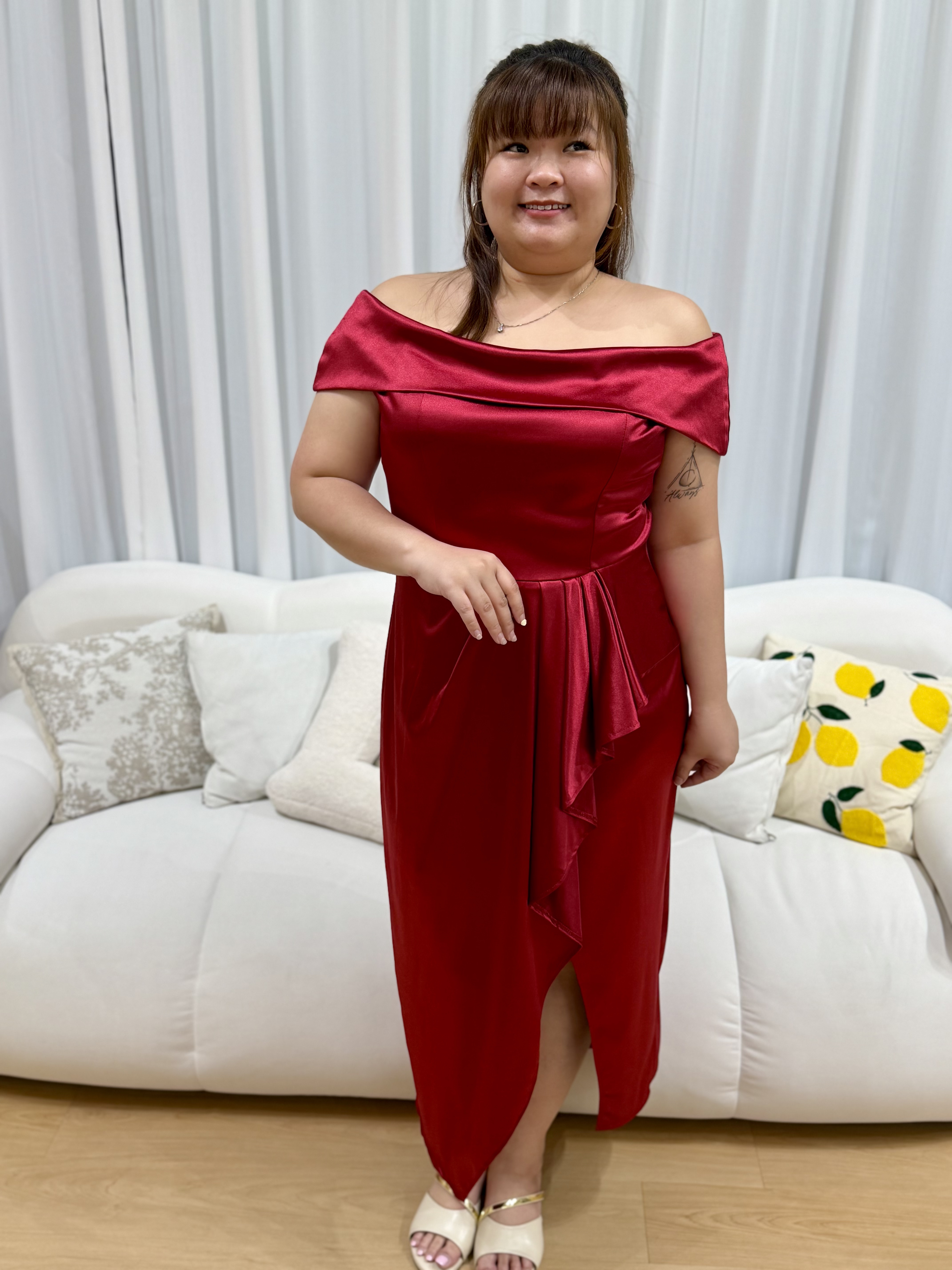 Love+ Miyaki Hiso Silky Dinner Dress | Plus Size Dinner Dress