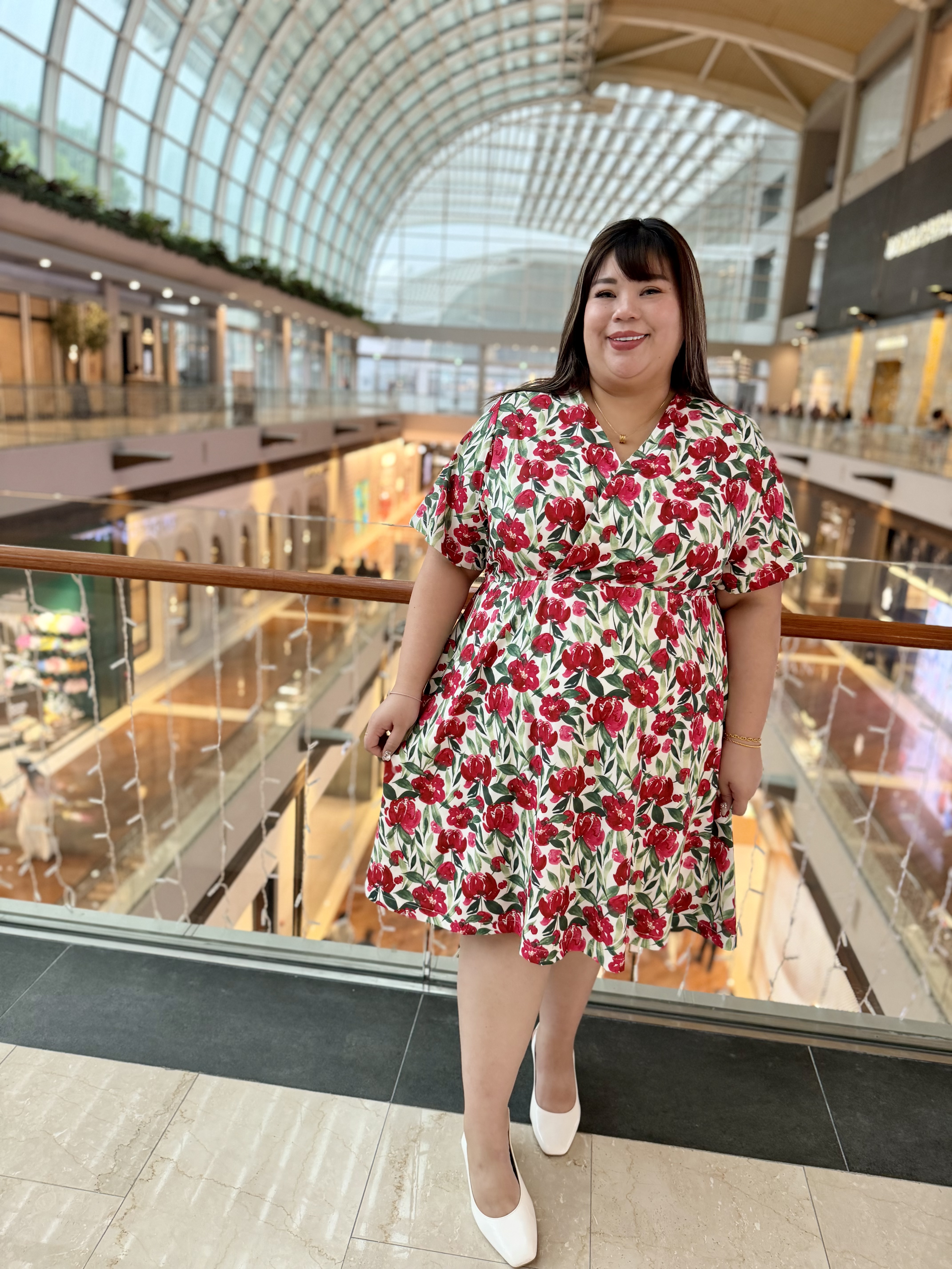 Love+ Una Red Bloom Kimono Dress | Plus Size Dress