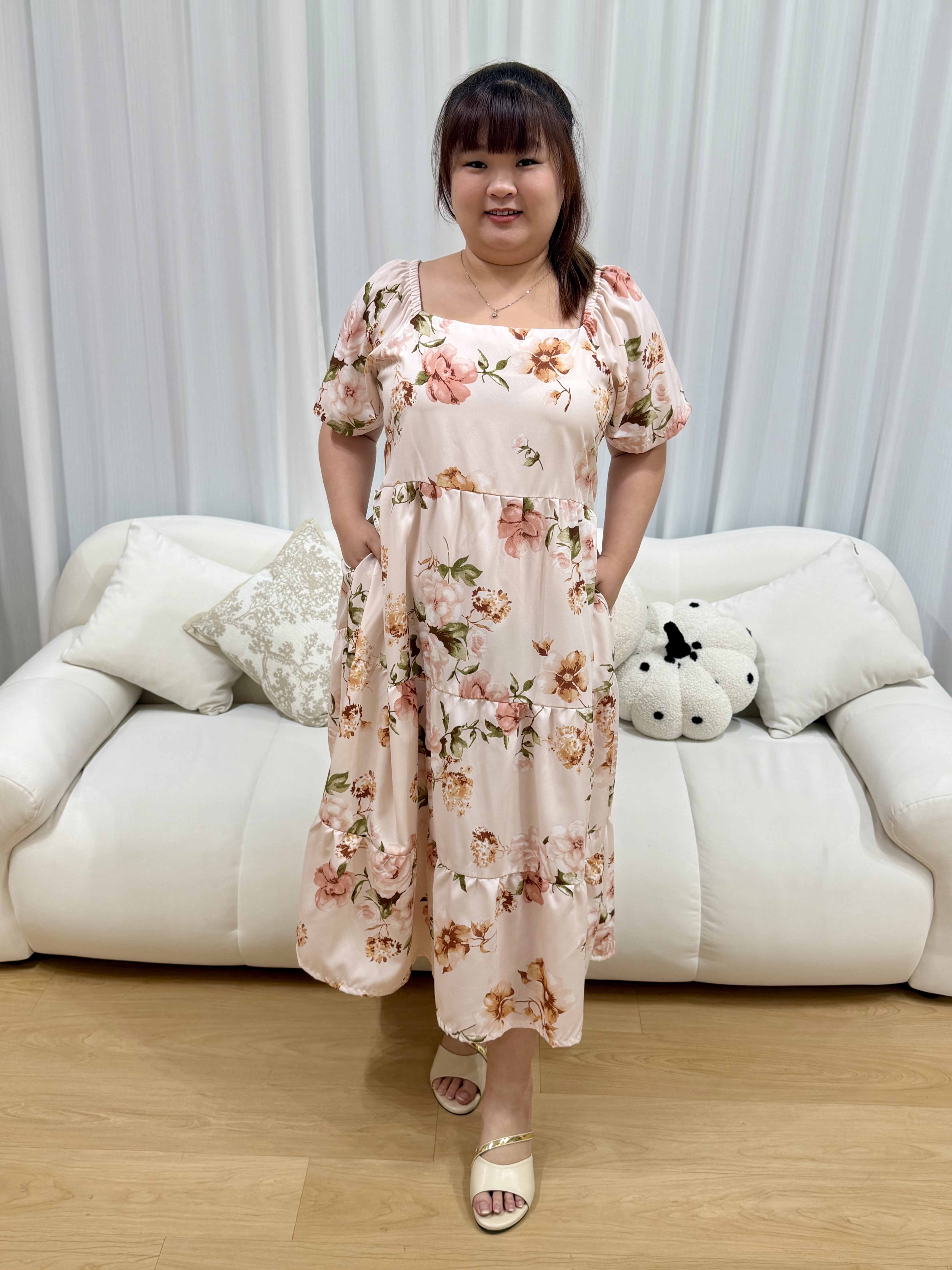 Love+ Mathilda Soft Petals Maxi Dress | Plus Size Maxi Dress