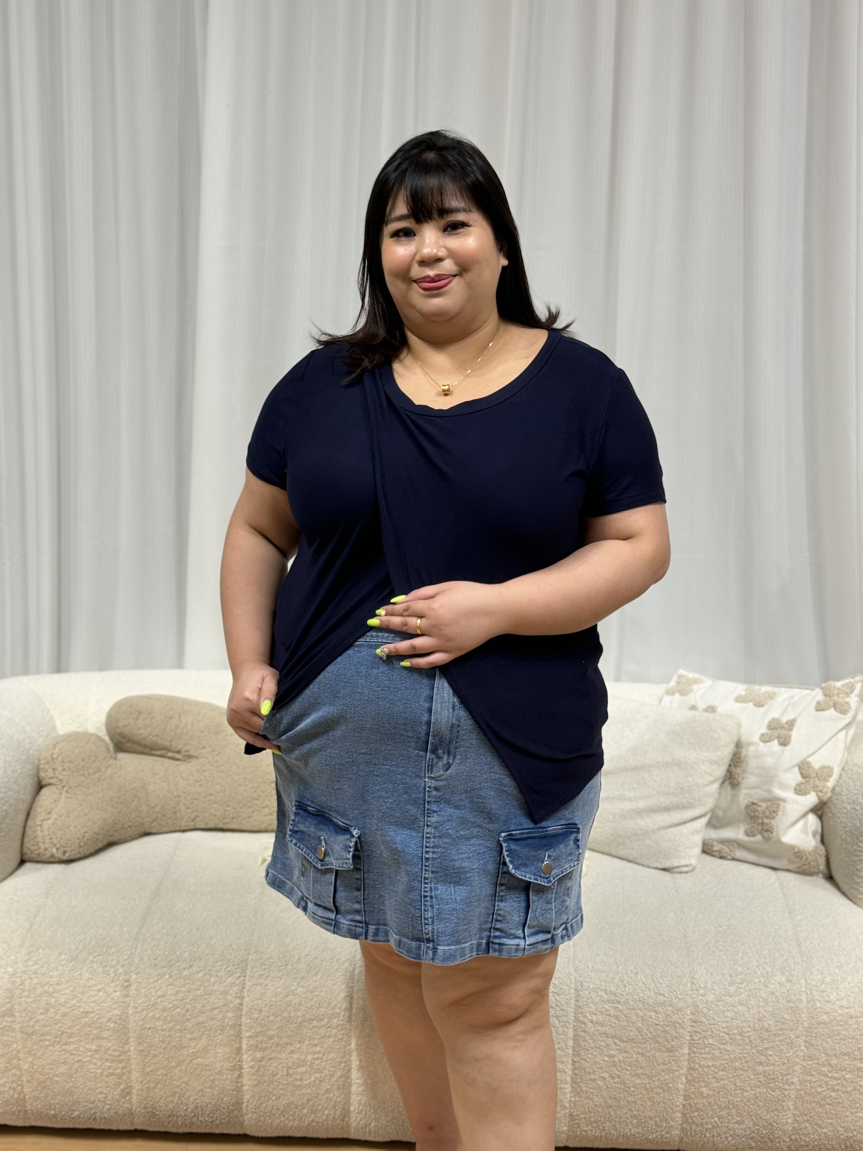 Modal Mella Cotton Top #M39 | Plus Size Top