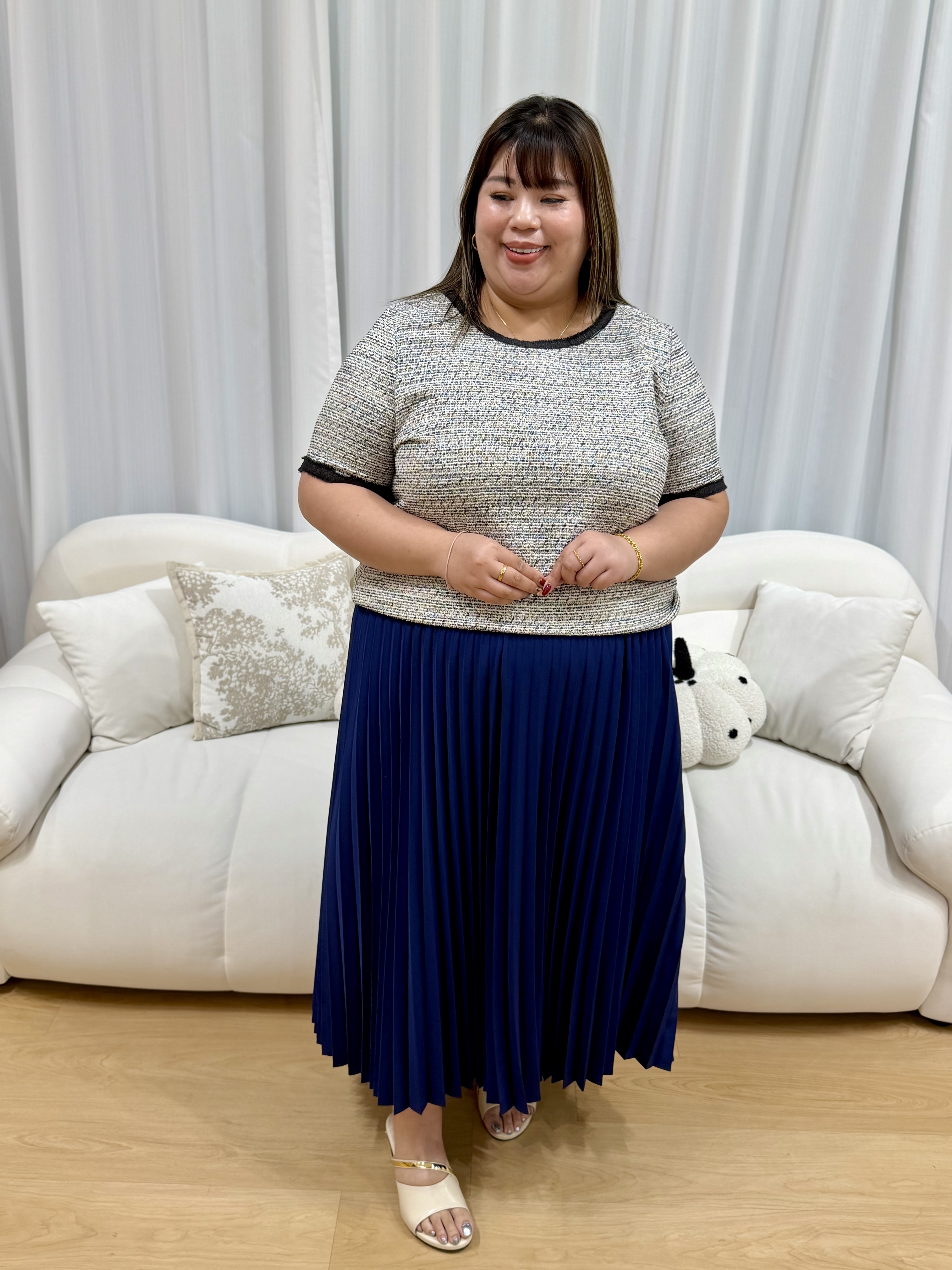 Pixie Black Tweet Top | Plus Size Top