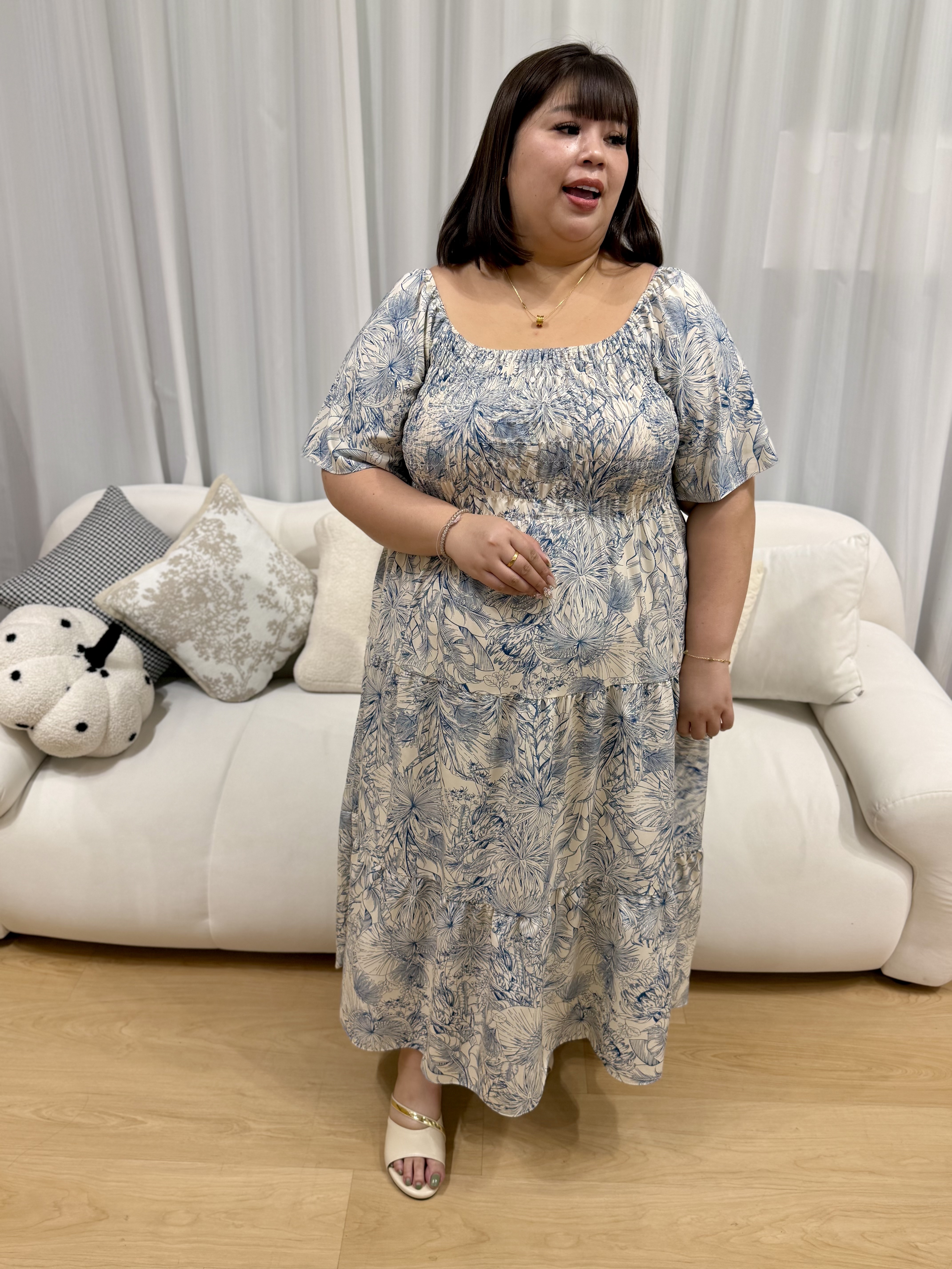 Love+ Hommé Smock Maxi Dress | Plus Size Dress