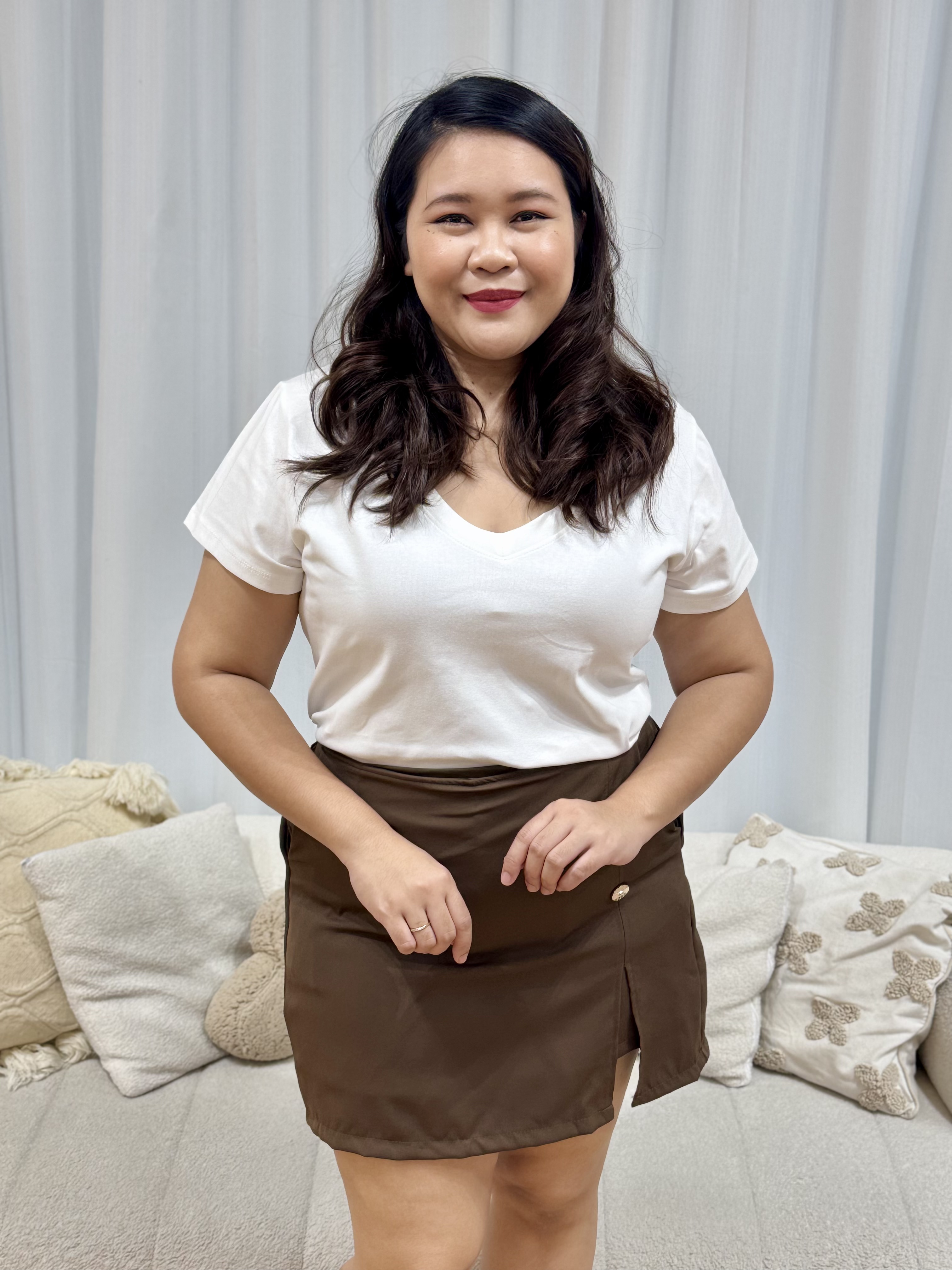 Goldy Button Skorts | Plus Size Skorts