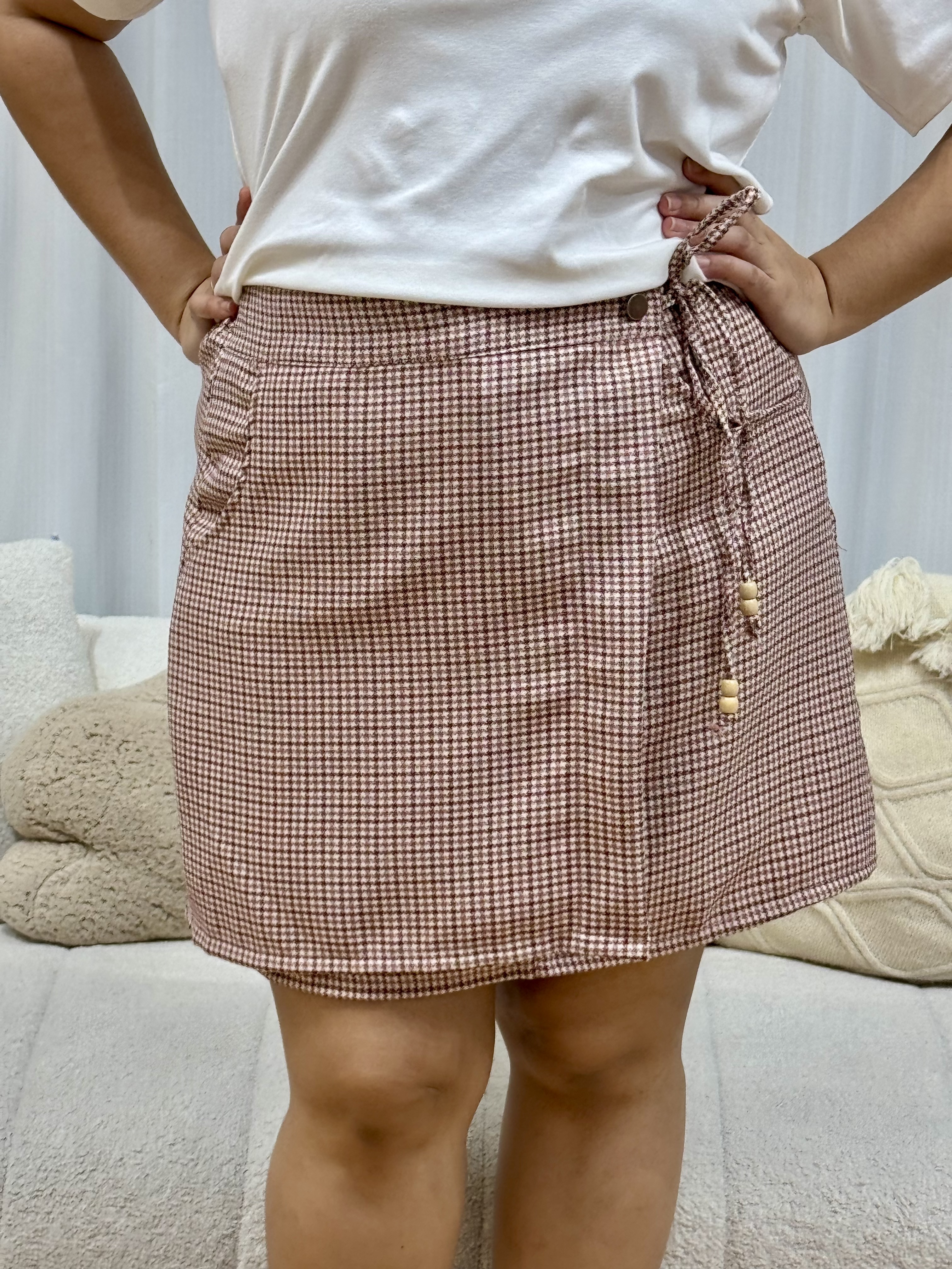 Juley Checkered Skorts | Plus Size Skorts