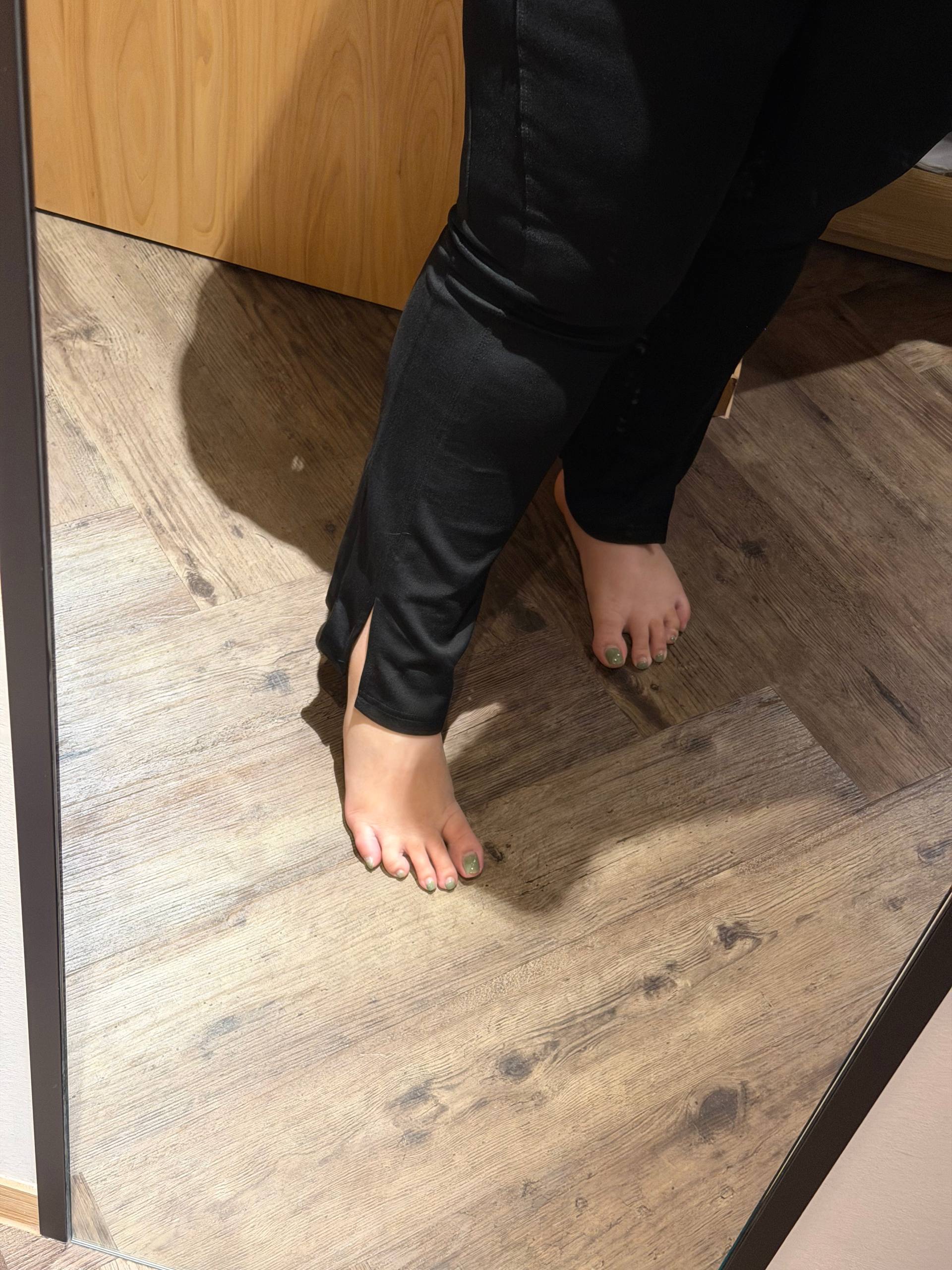 Luna Button Super Slim Fit Japan Cotton Slit Pants | Plus Size Pants
