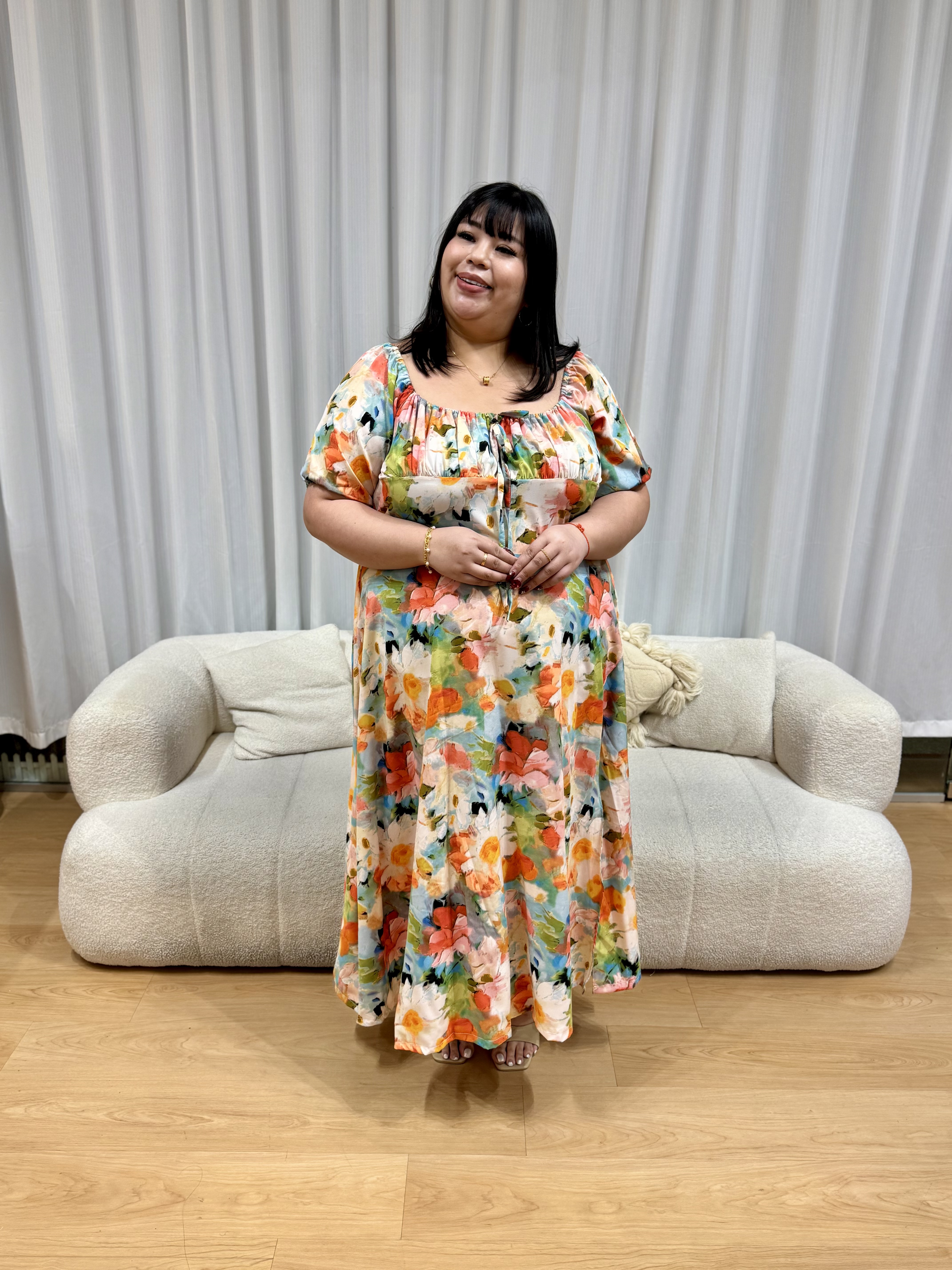 Talia Tasha Floral Dress | Plus Size Dress