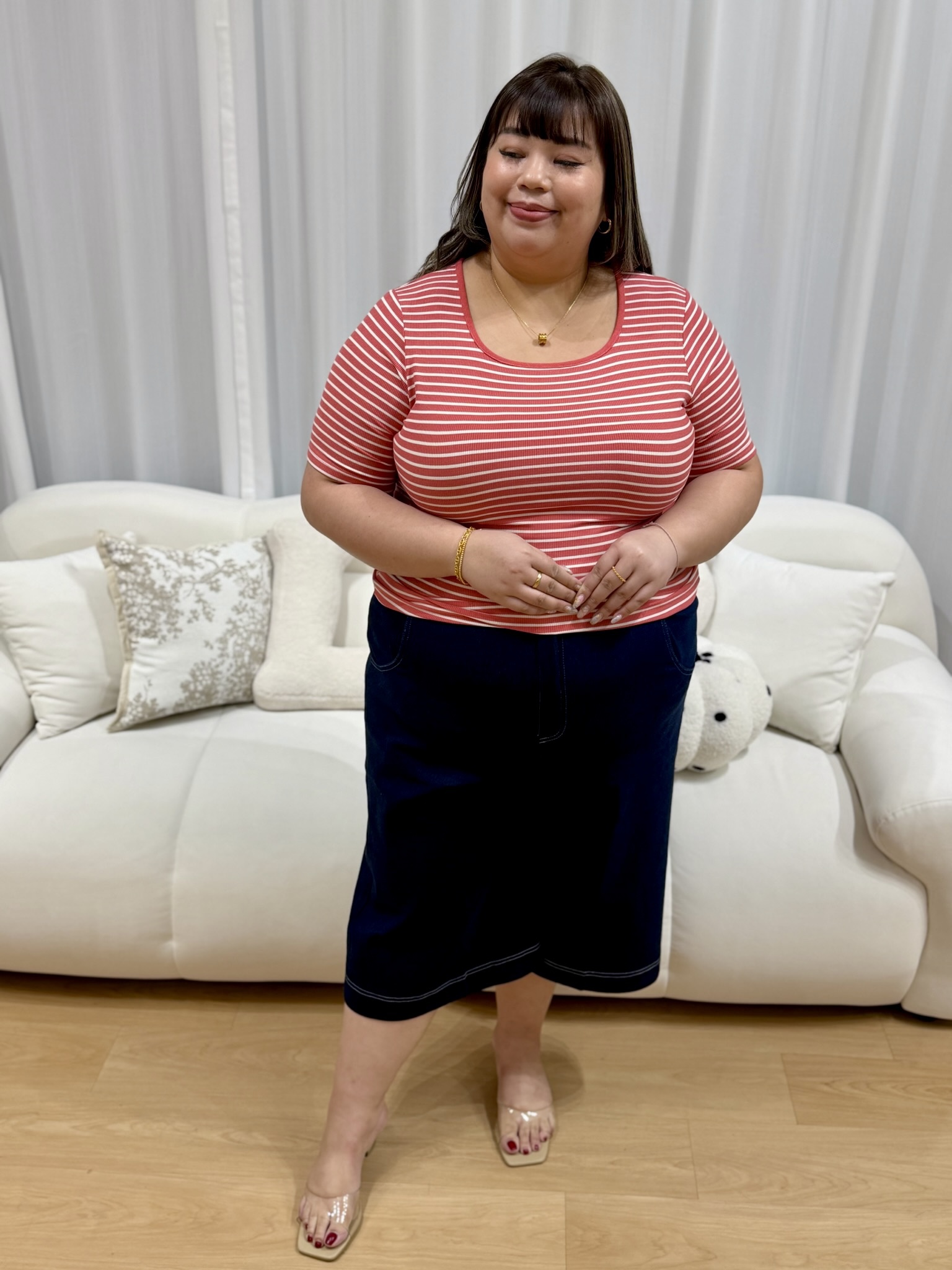 Love+ Multi Color Strips Top | Plus Size Top