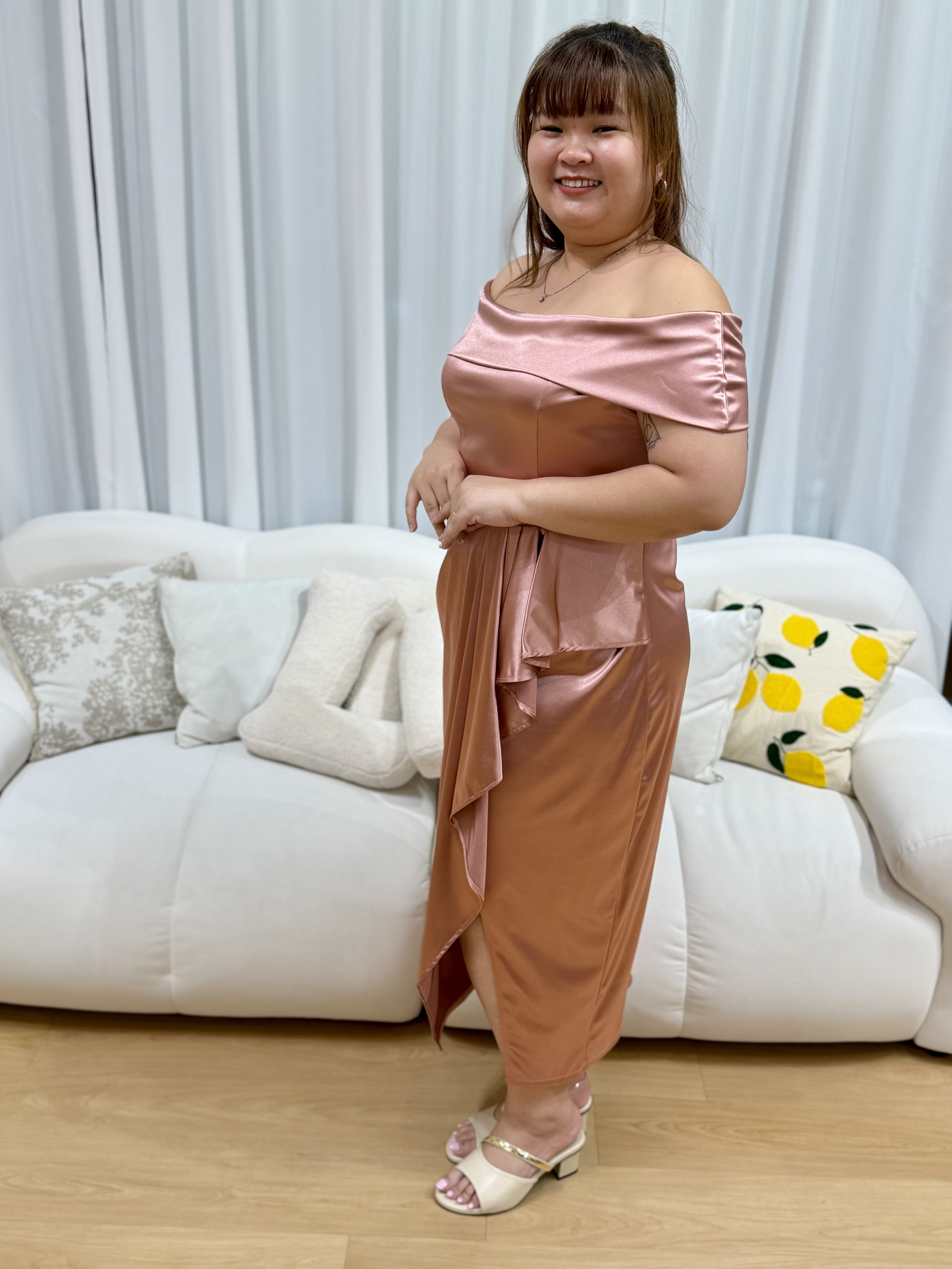 Love+ Miyaki Hiso Silky Dinner Dress | Plus Size Dinner Dress