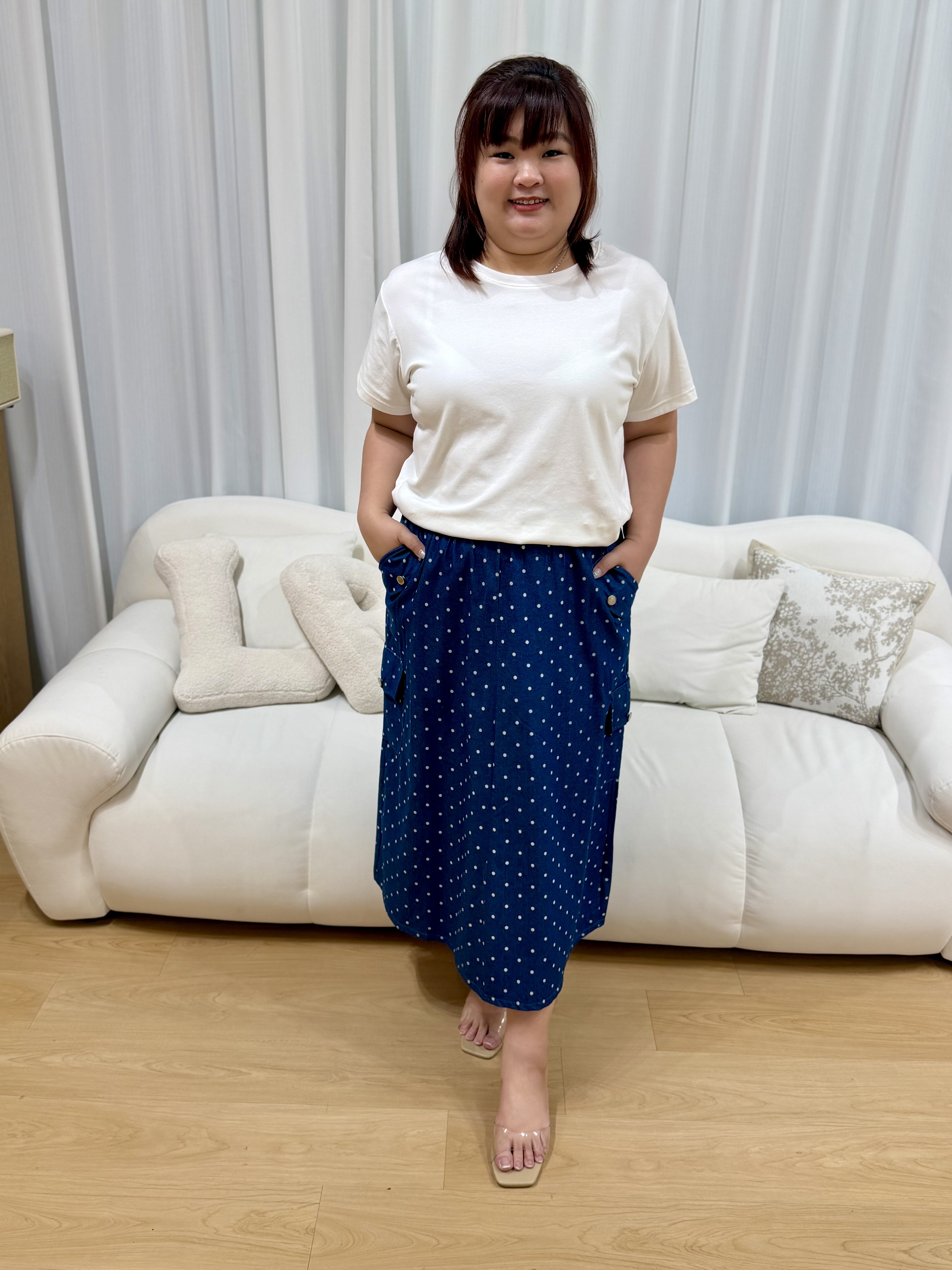 Emma PolkaDoty Skirt | Plus Size Skirt