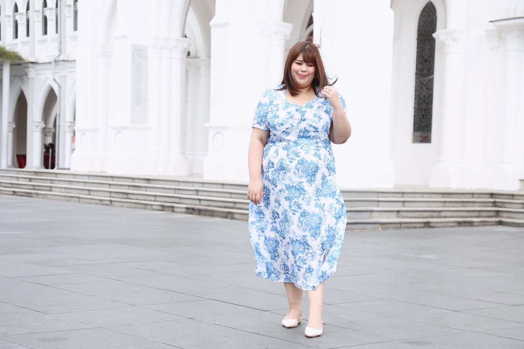 Love+ Luxe Porcelain Maxi Dress |Plus Size Dress