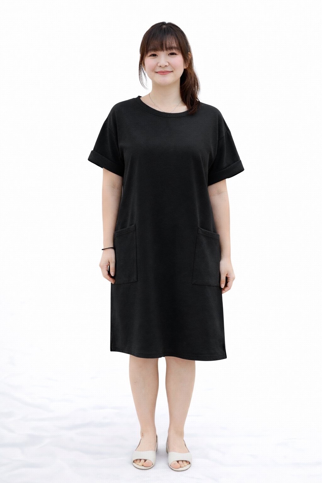 Xenia Front Pocket Scuba Dress | Plus Size Dress