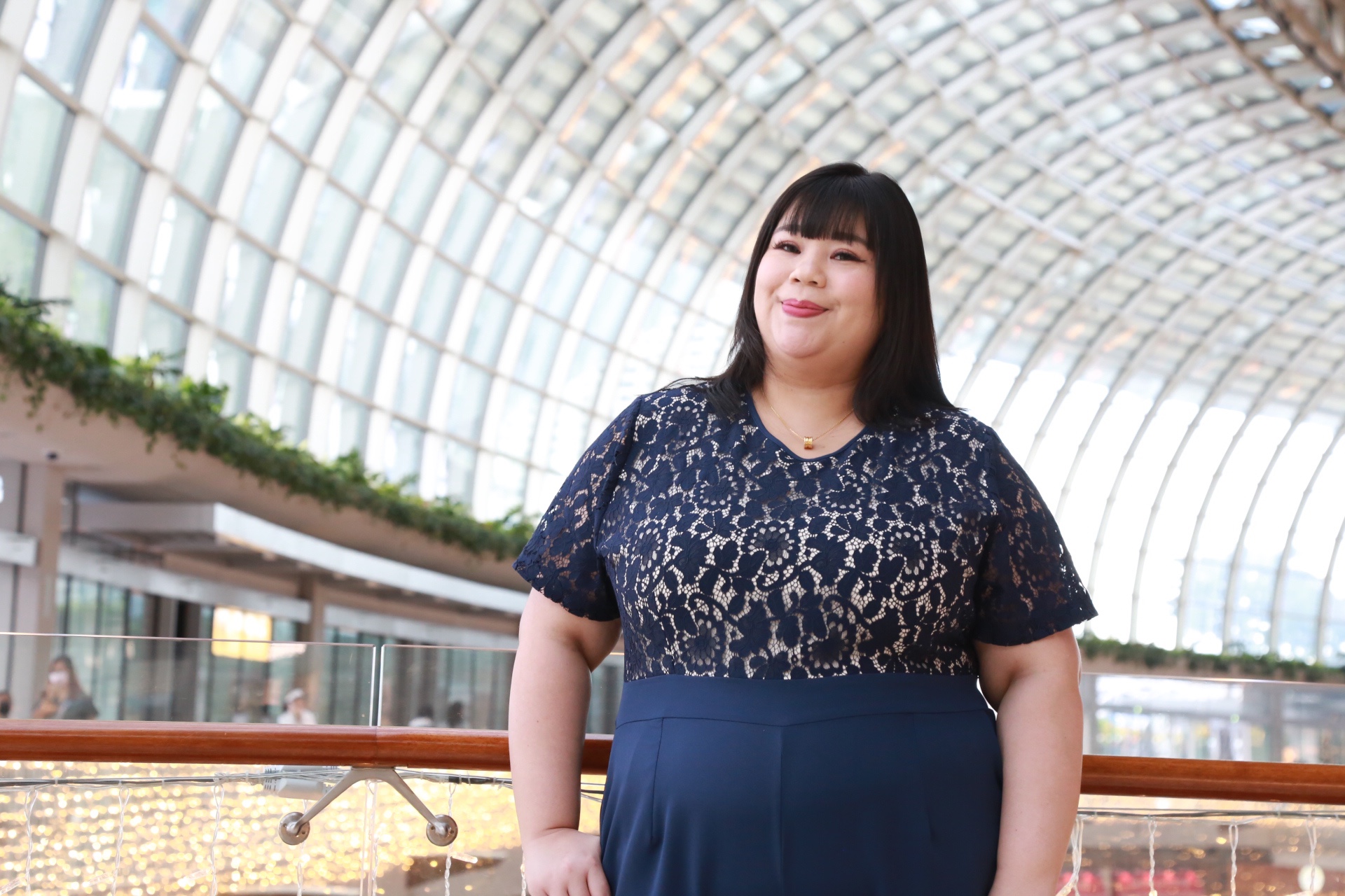 Love+ Eli Nova Premium Lace Navy Jumpsuit | Plus Size Jumpsuit