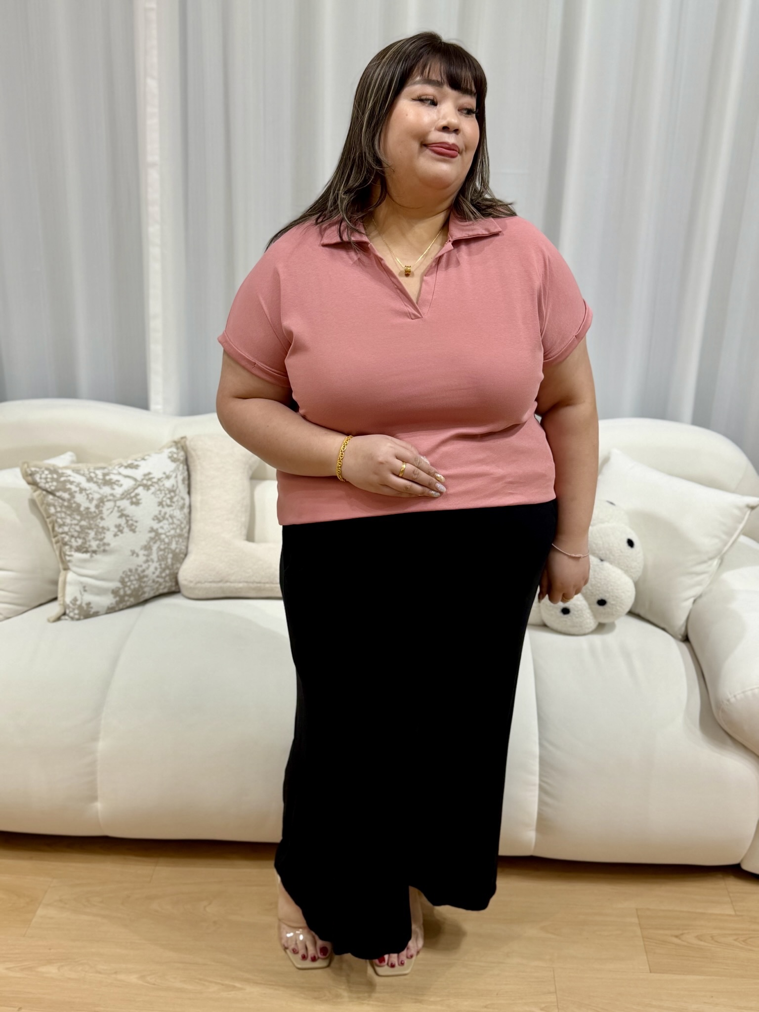 Rina Collar Top | Plus Size Top