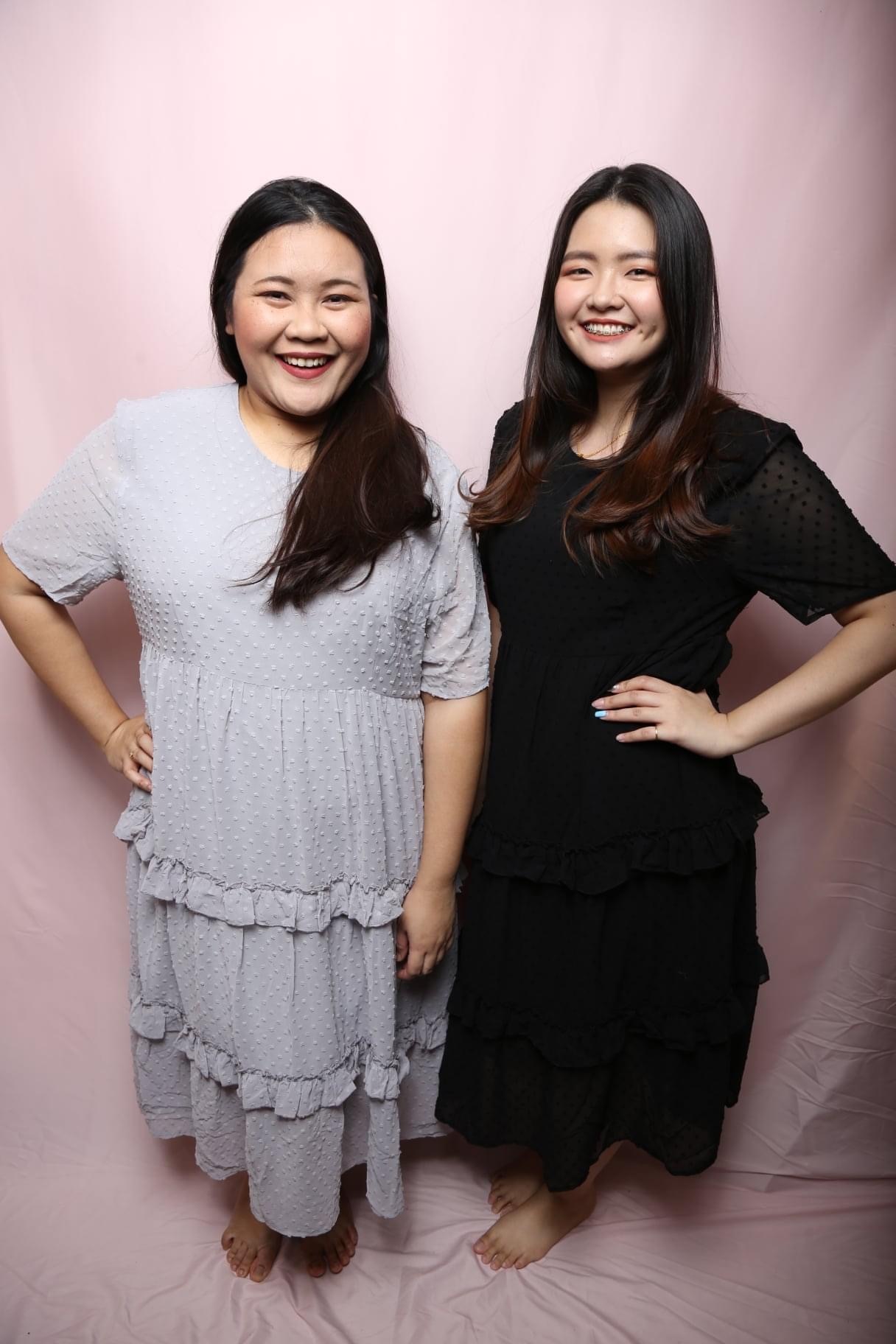 Love+ Gracey Black Swiss Maxi Dress | Plus Size Dress Singapore