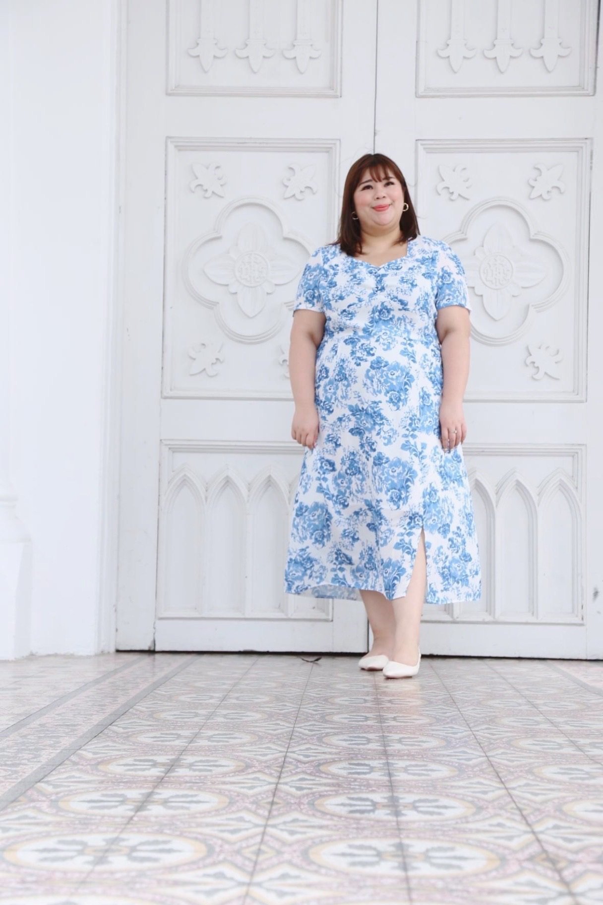 Love+ Luxe Porcelain Maxi Dress |Plus Size Dress
