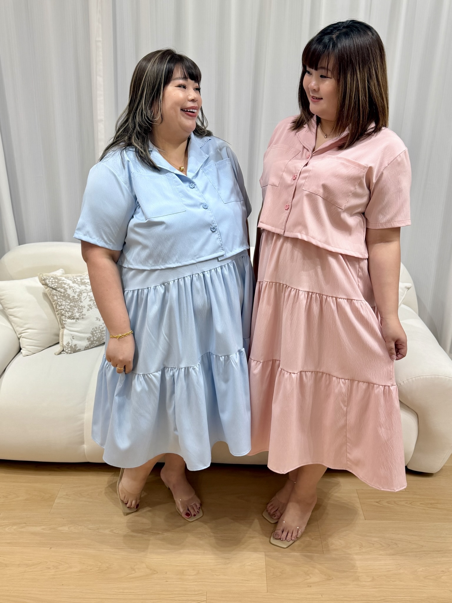 Bzu Button Shirt Set | Plus Size Set