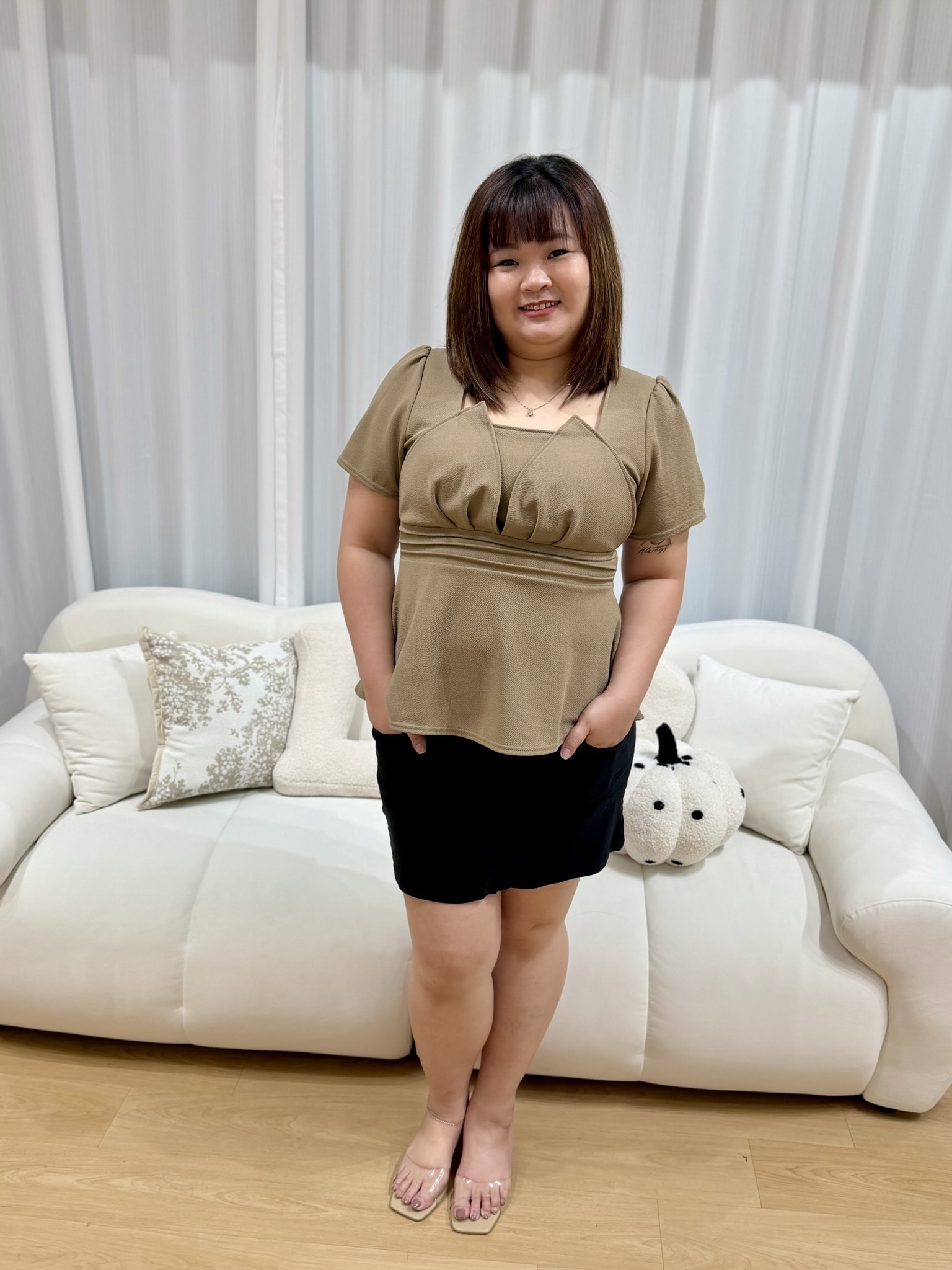 Georgia Tulip Textured Top | Plus Size Top