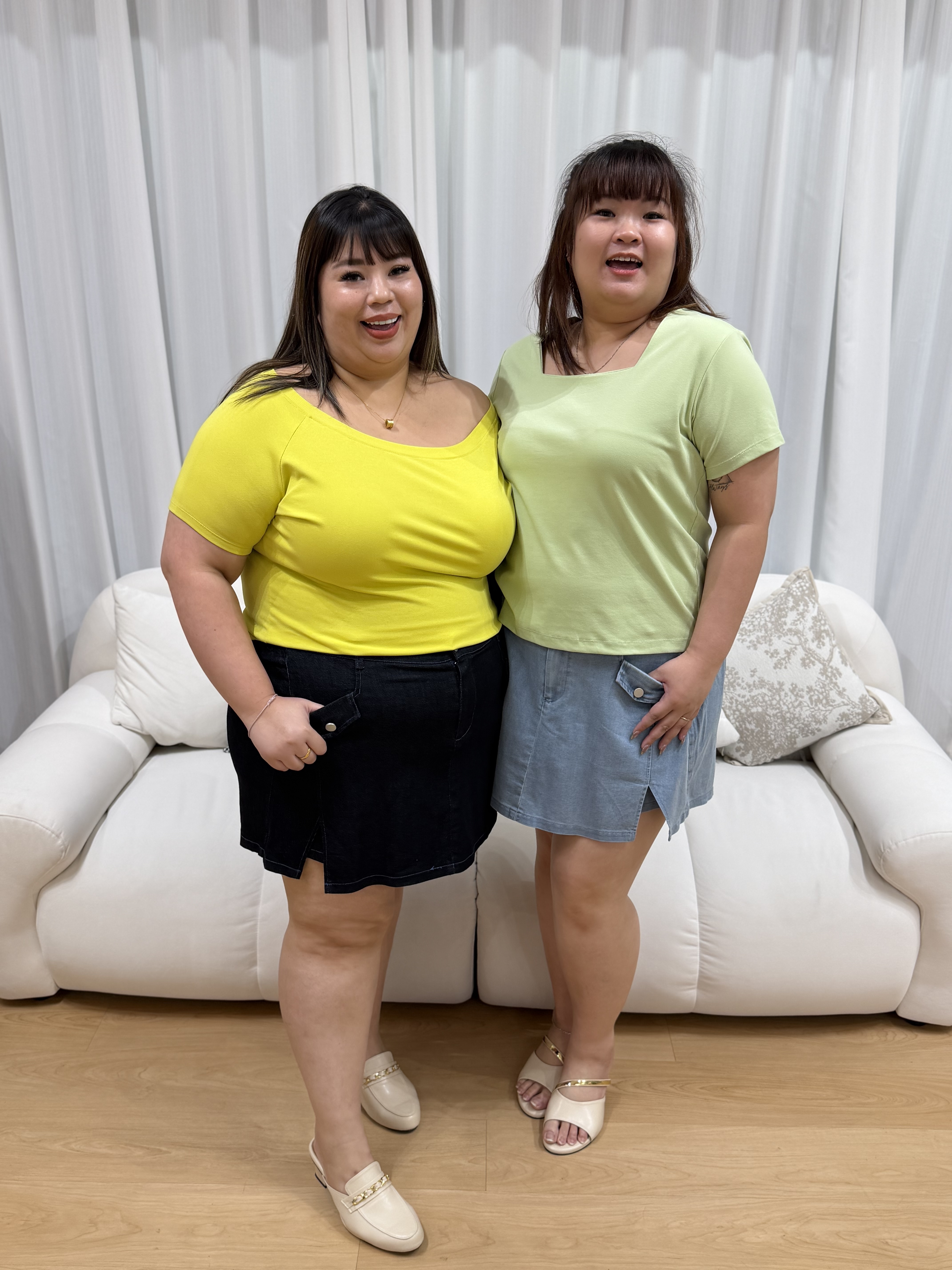 Love+ Frida Denim Skorts #1807 | Plus Size Skorts