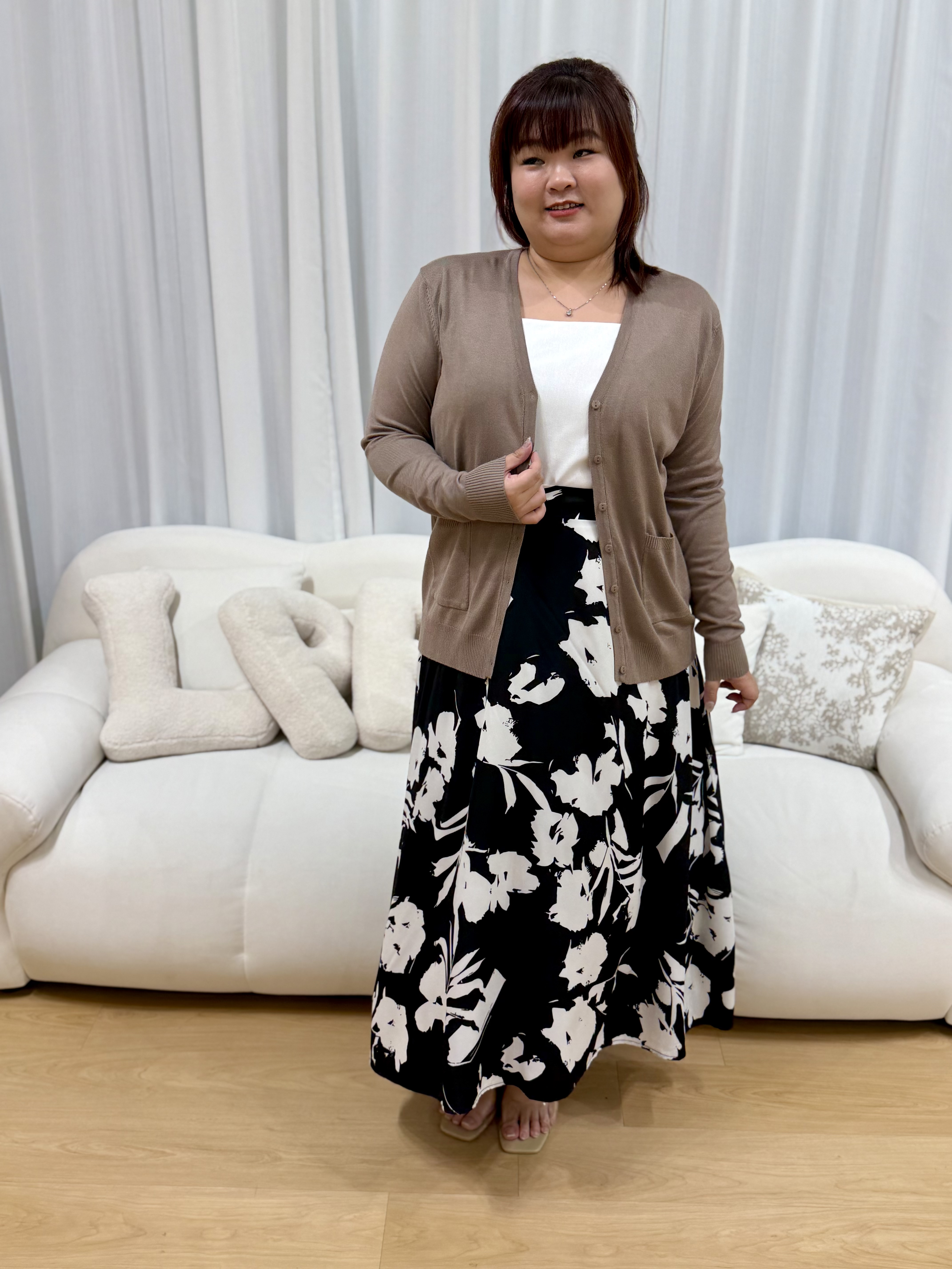 Abstract Tansy Maxi Skirt | Plus Size Skirt