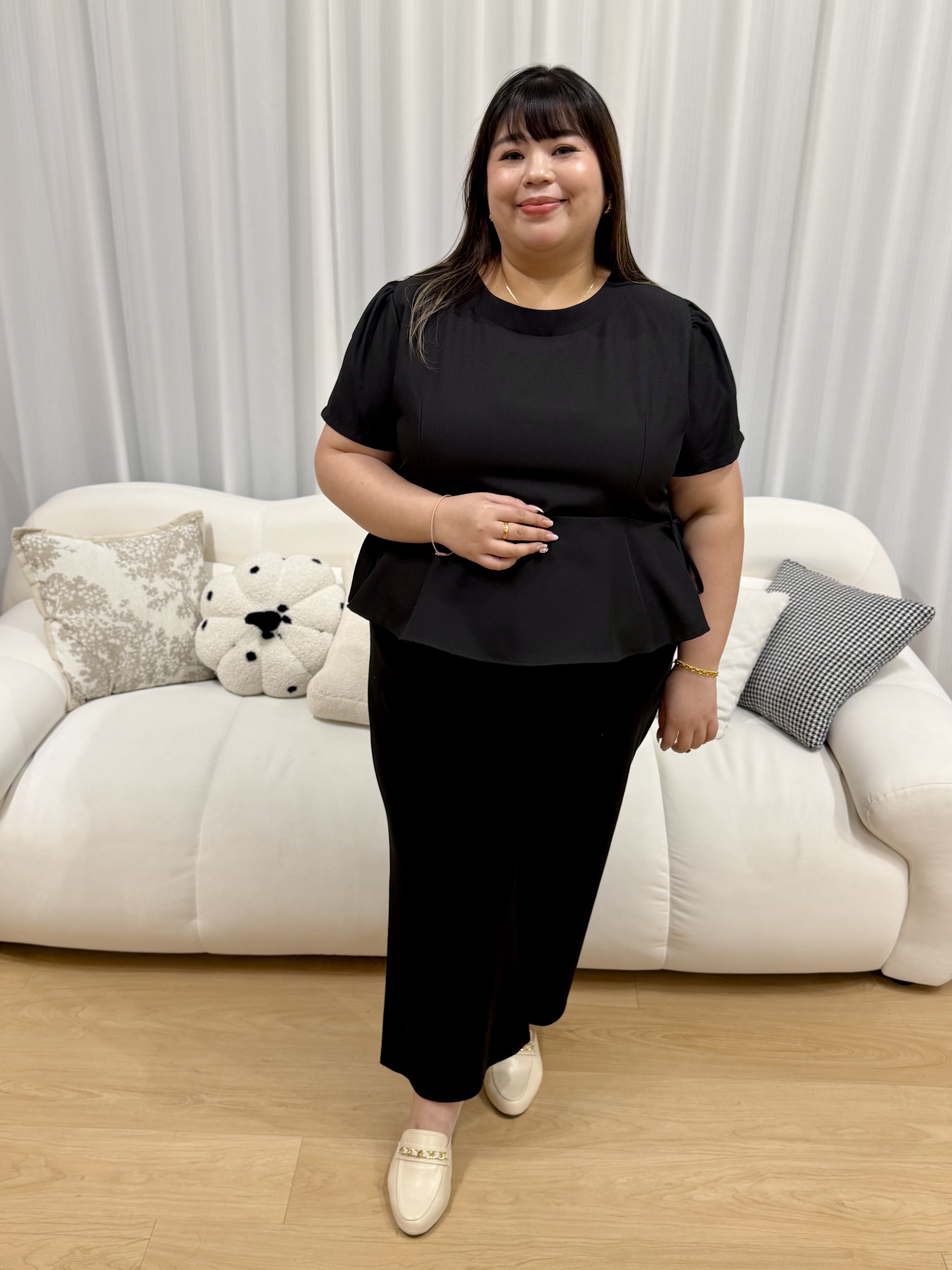 Missy Ribbon Work Top | Plus Size Top