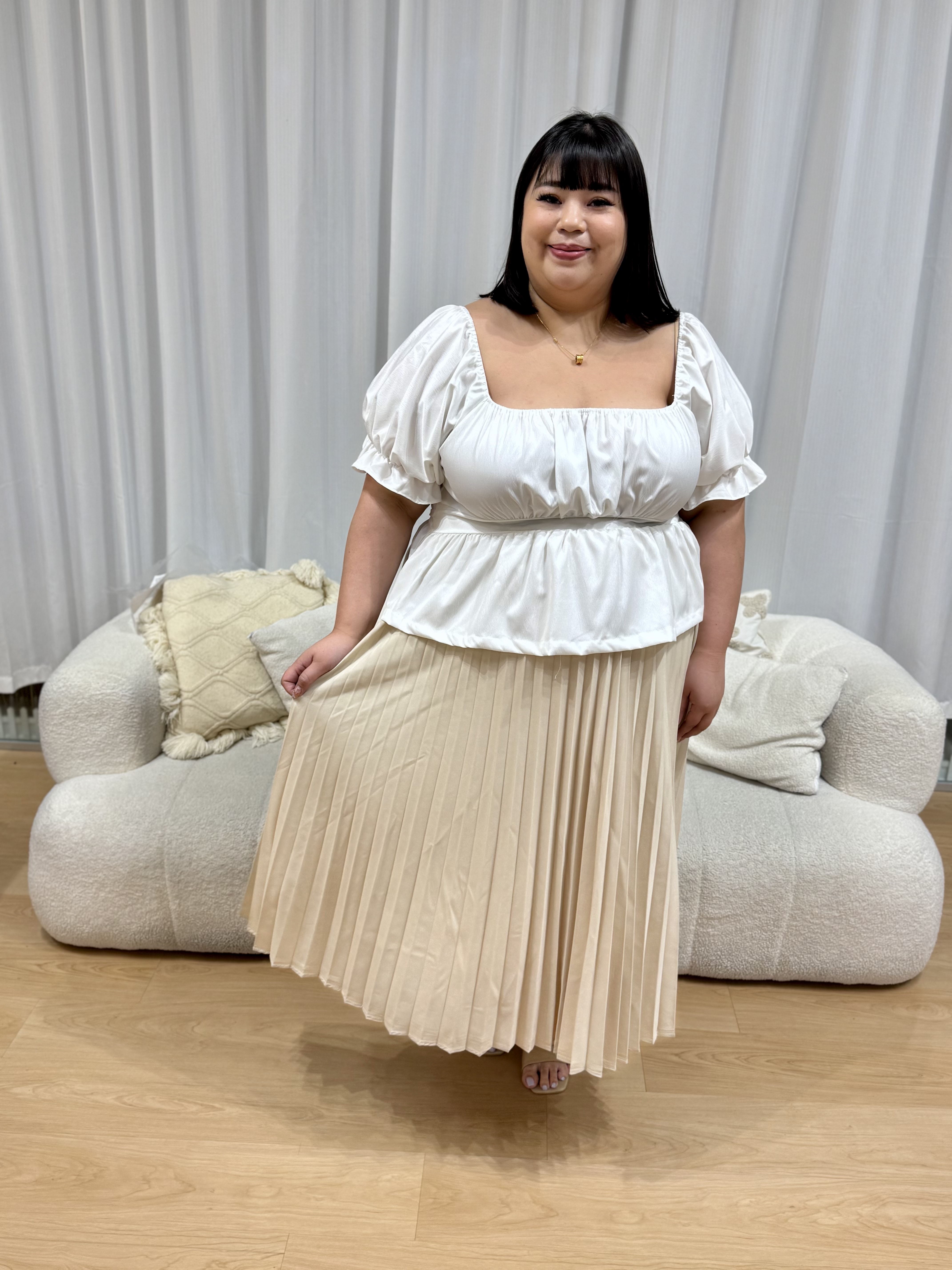 Love+ Annmarie Pleated Skirt | Plus Size Skirt