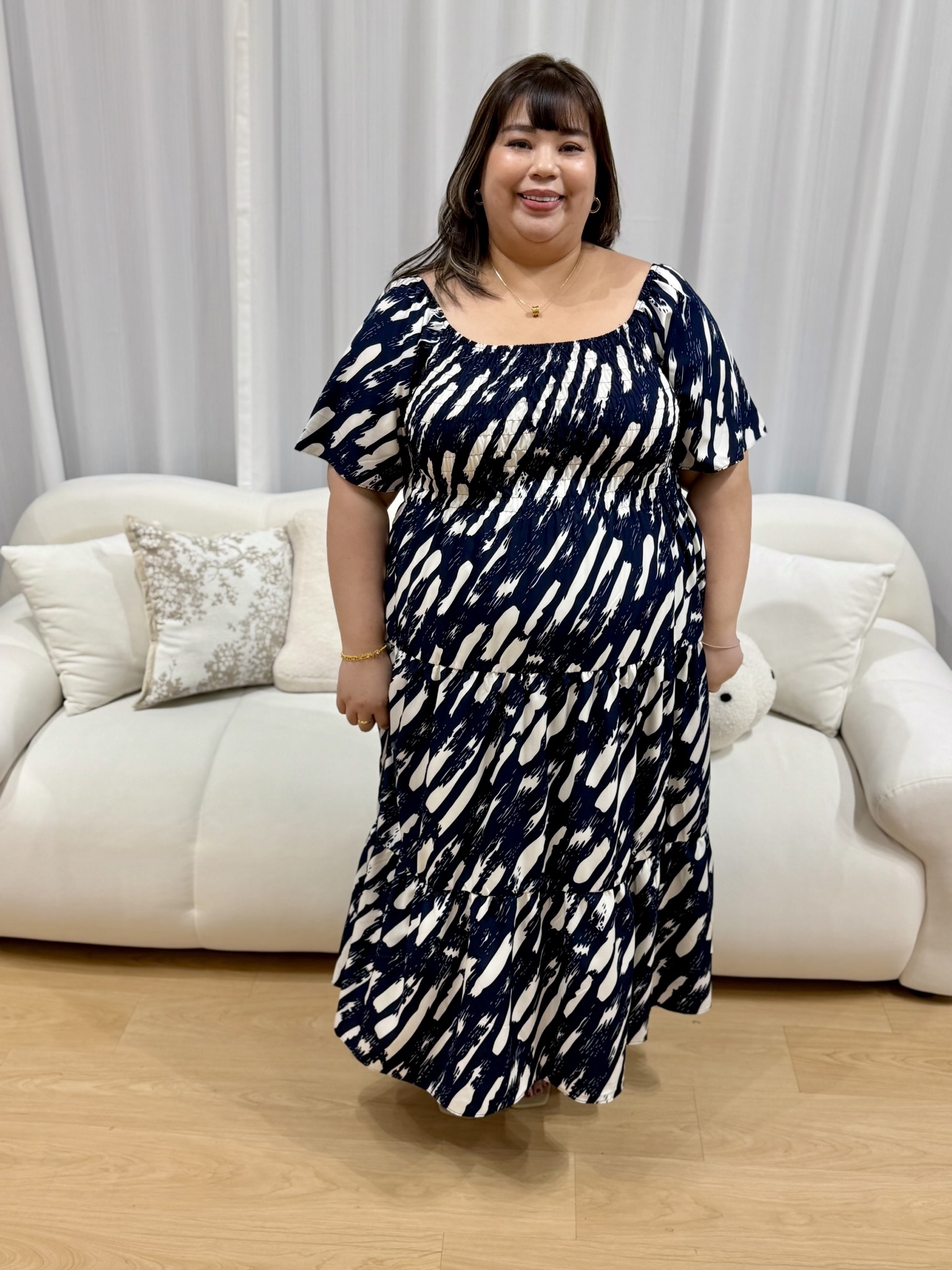 Joanna Smock Maxi Dress | Plus Size Maxi Dress