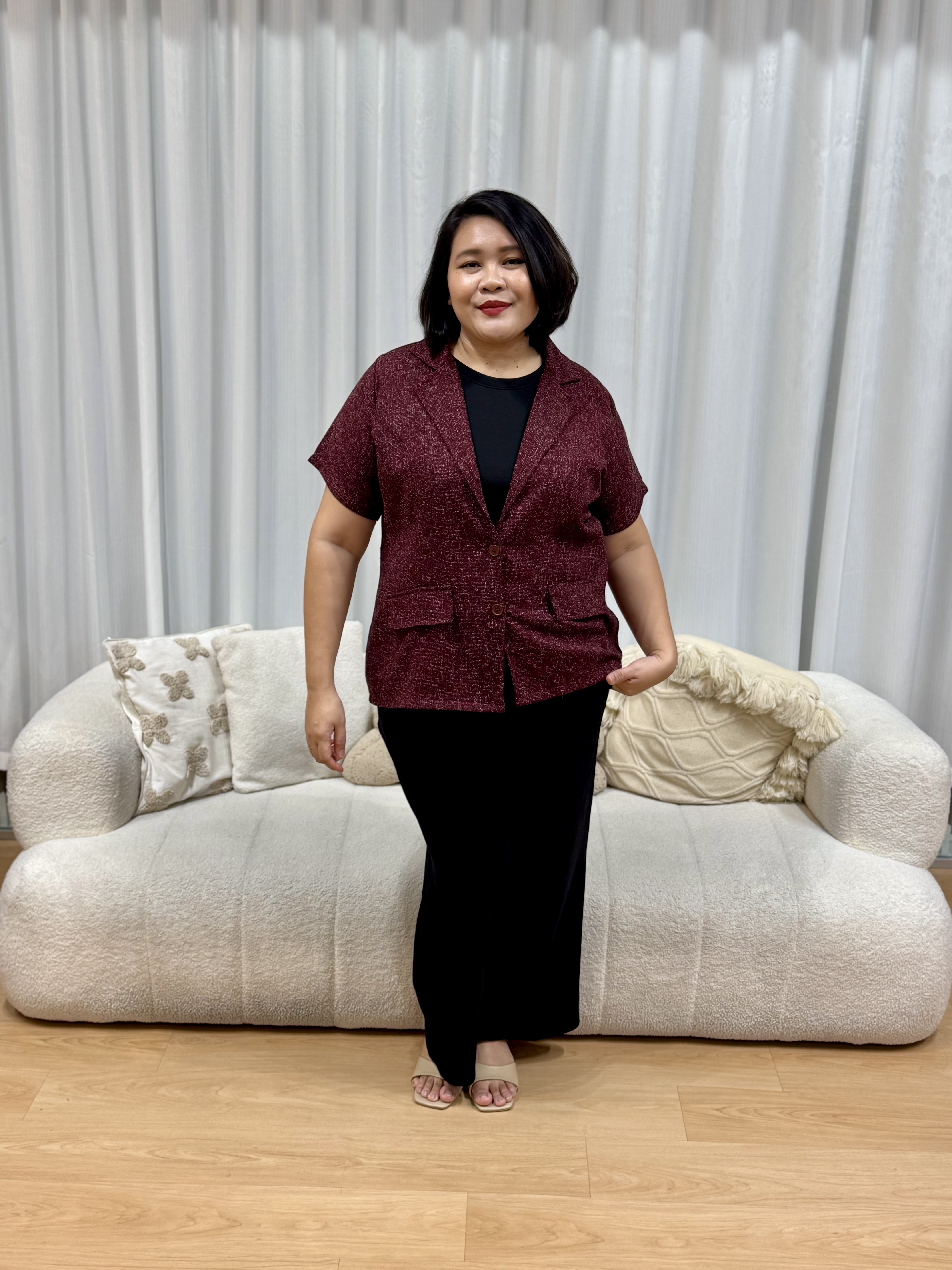 Celinio Tweet Blazer | Plus Size Blazer