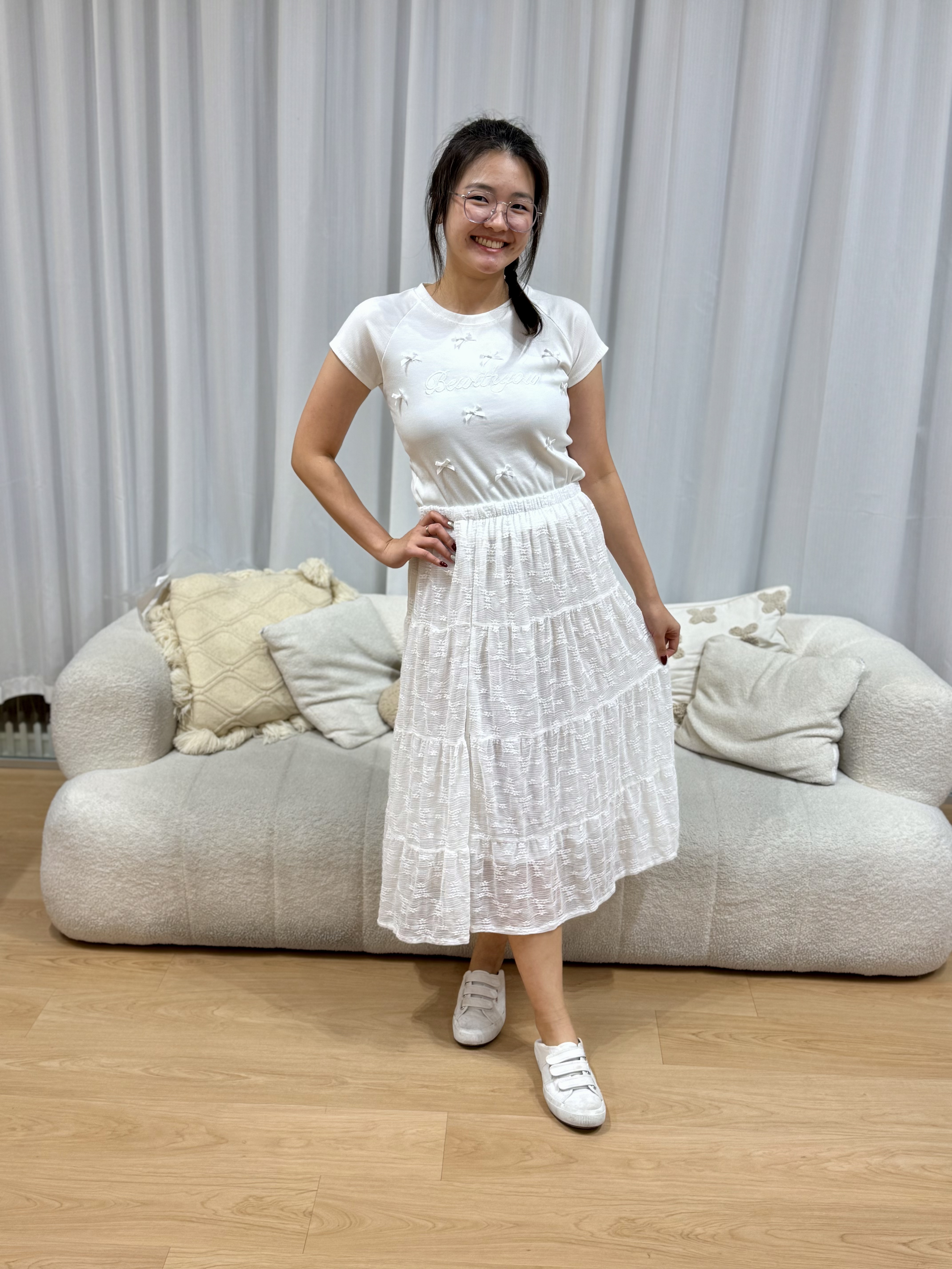 Andrea Baby Lace Skirt | Plus Size Skirt