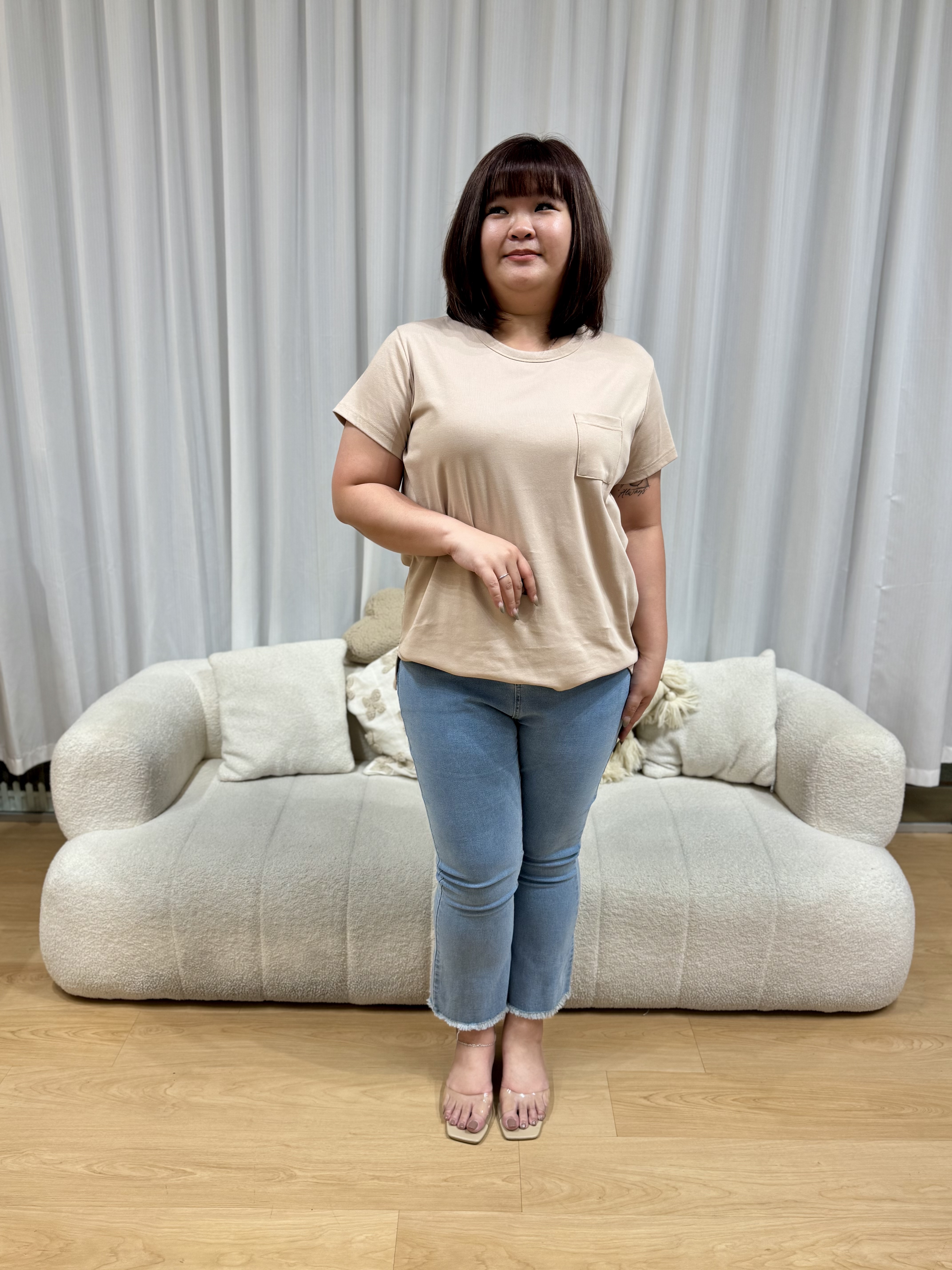 Love+ Basic Long Pocket T-Shirt