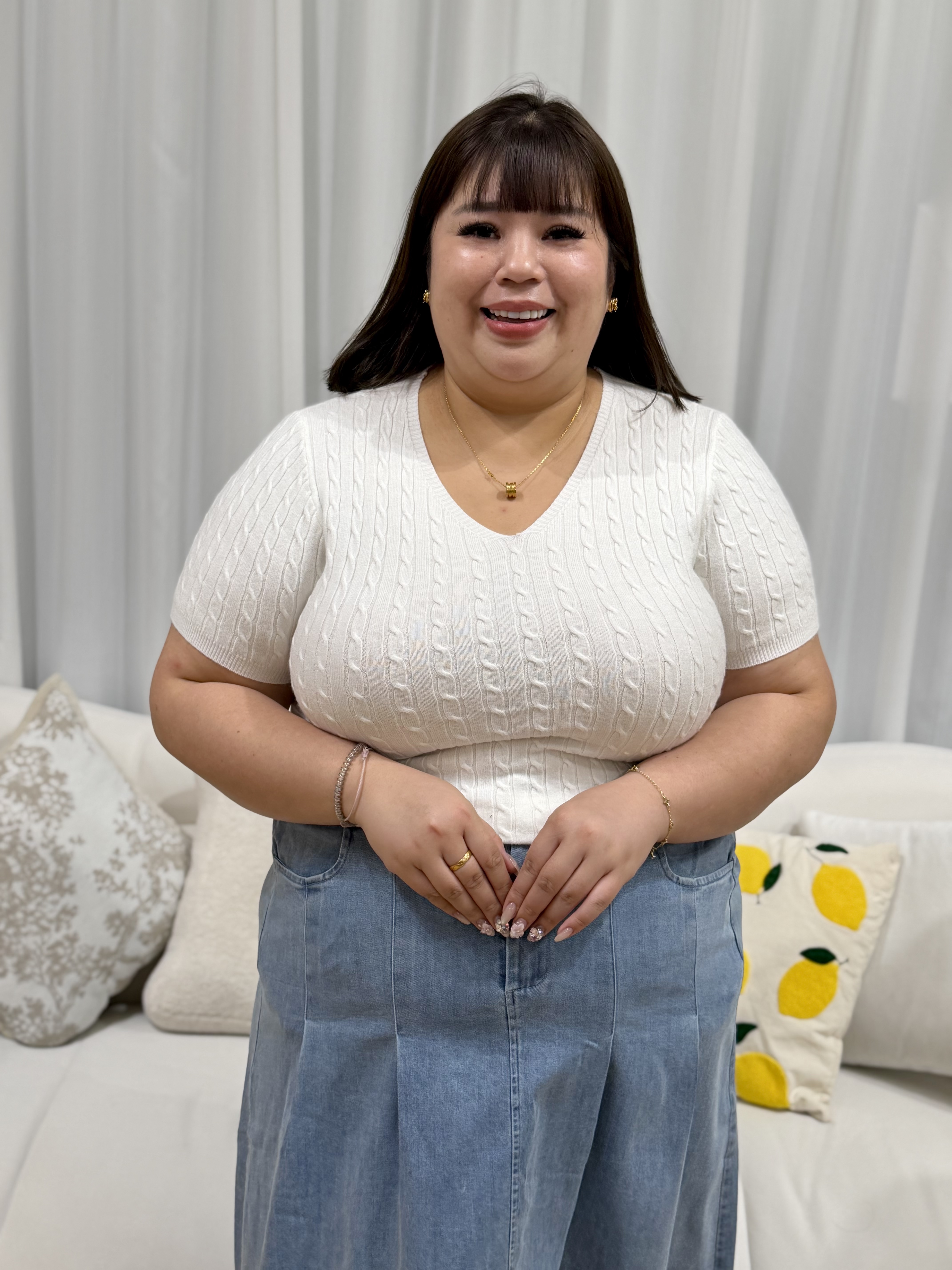 Mochi Tomi Soft Knit Top | Plus Size Top