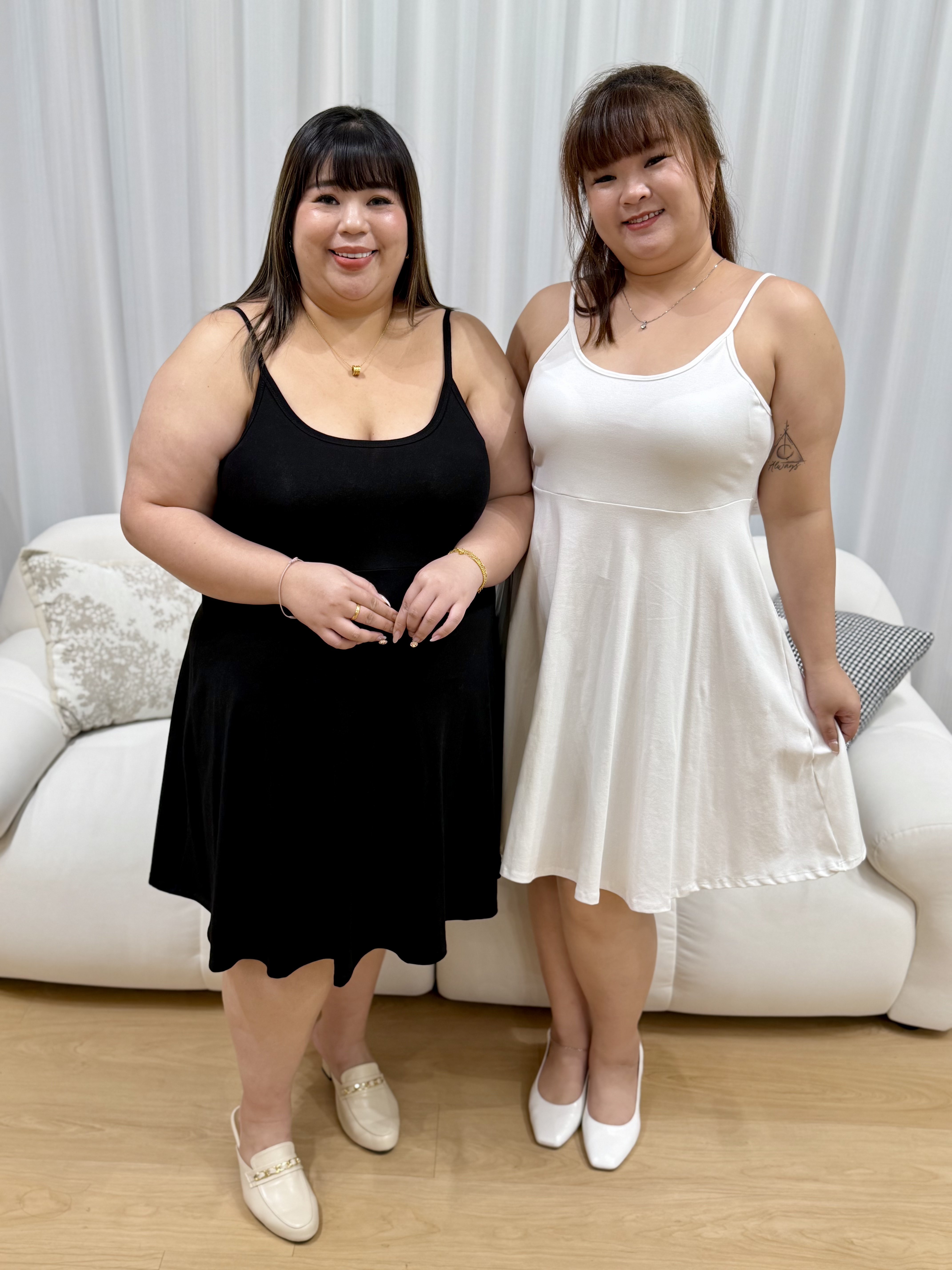 Rouyana Spaghetti Premium Cotton Dress | Plus Size Dress