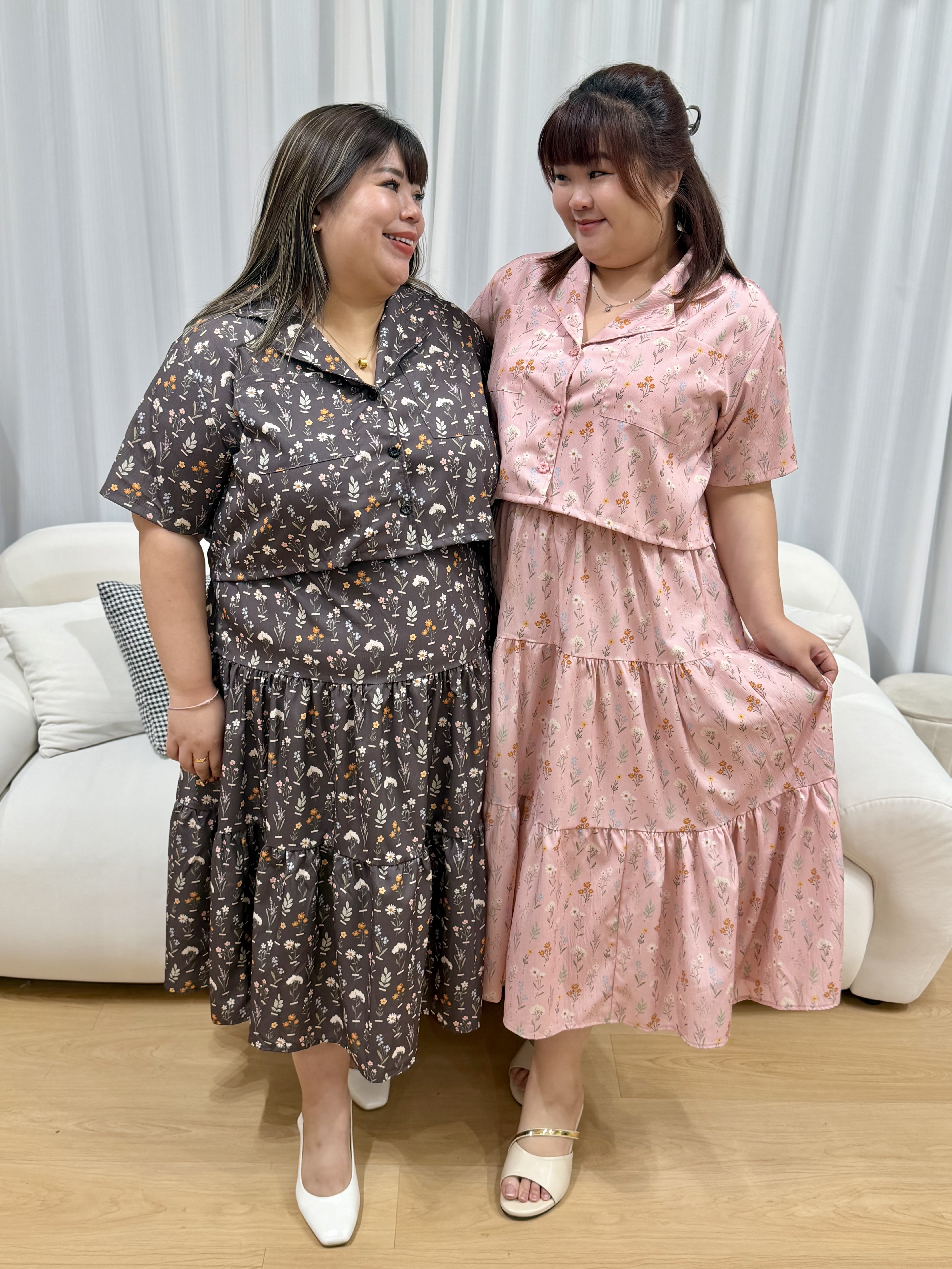 Bzu Whimsical Button Shirt Set | Plus Size Set