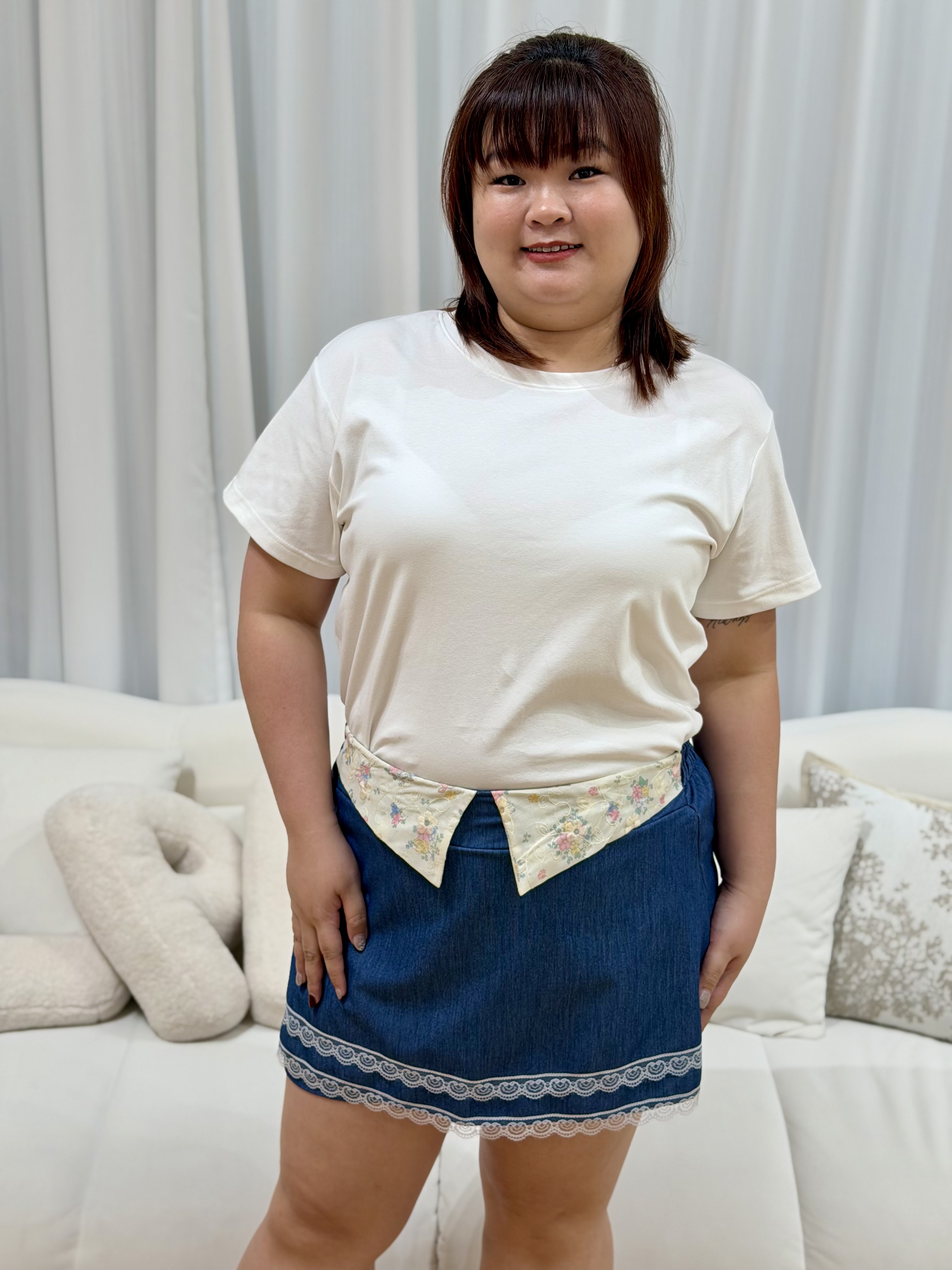 Elissa Eli Embroi Skirt | Plus Size Skirt