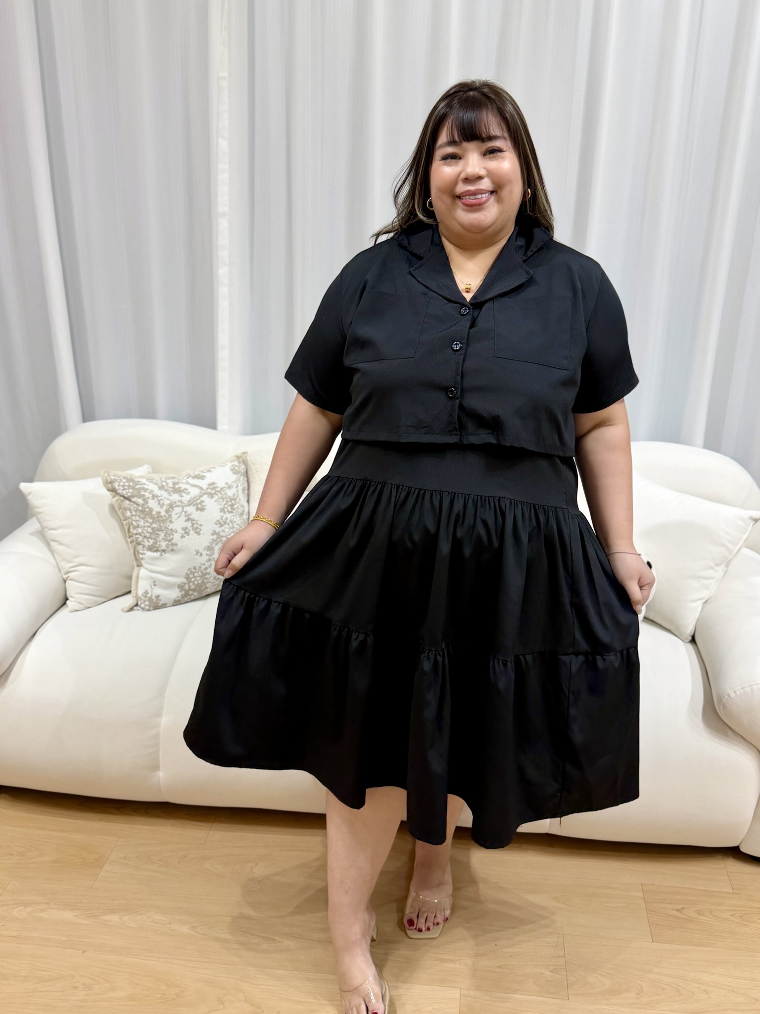 Bzu Button Shirt Set | Plus Size Set