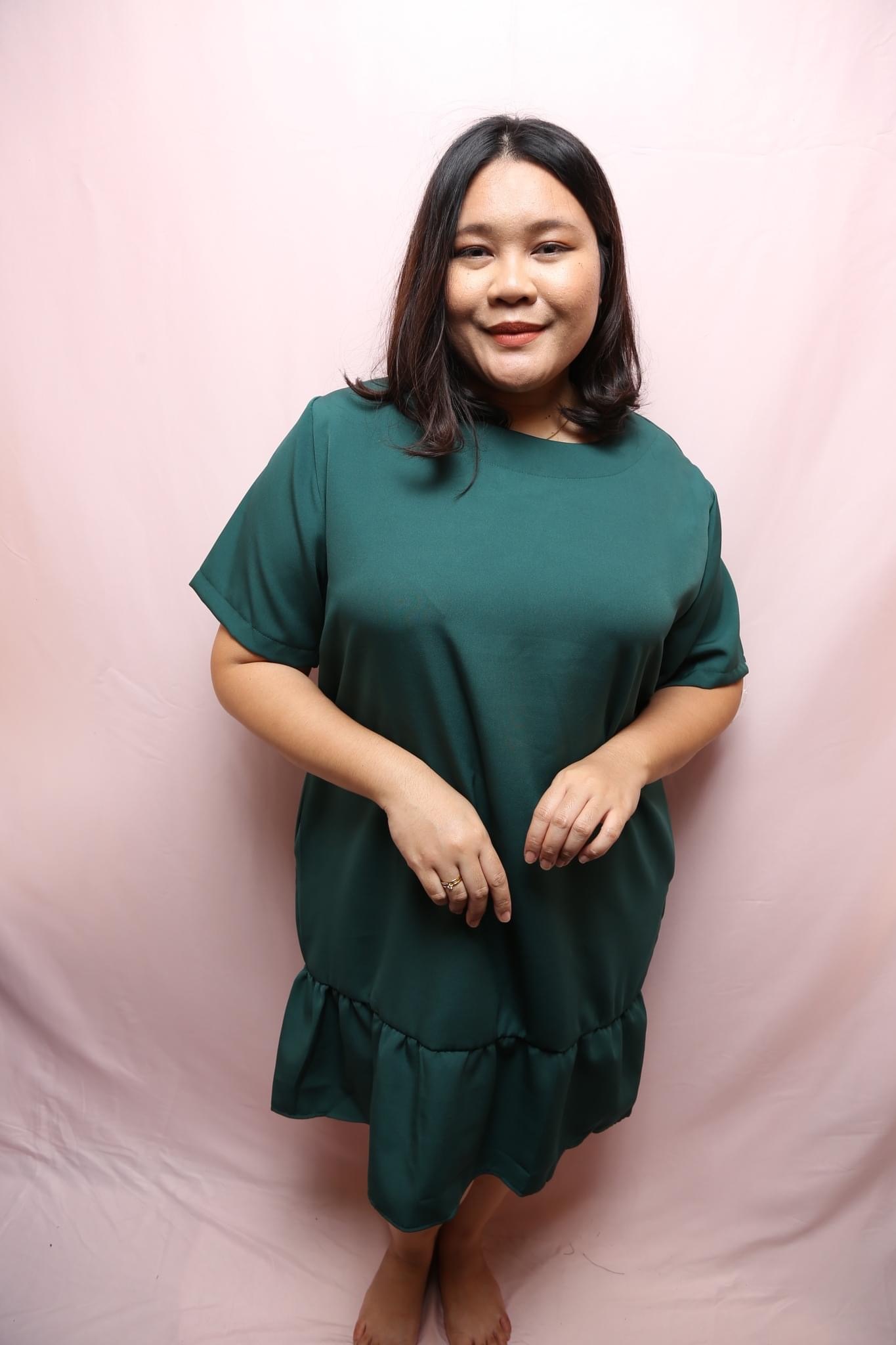 Round Peplum Dress [Size 2, UK18-20] | Plus Size Dress