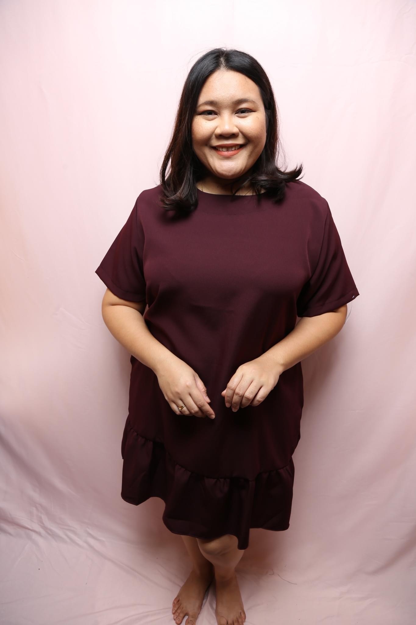 Round Peplum Dress [Size 2, UK18-20] | Plus Size Dress