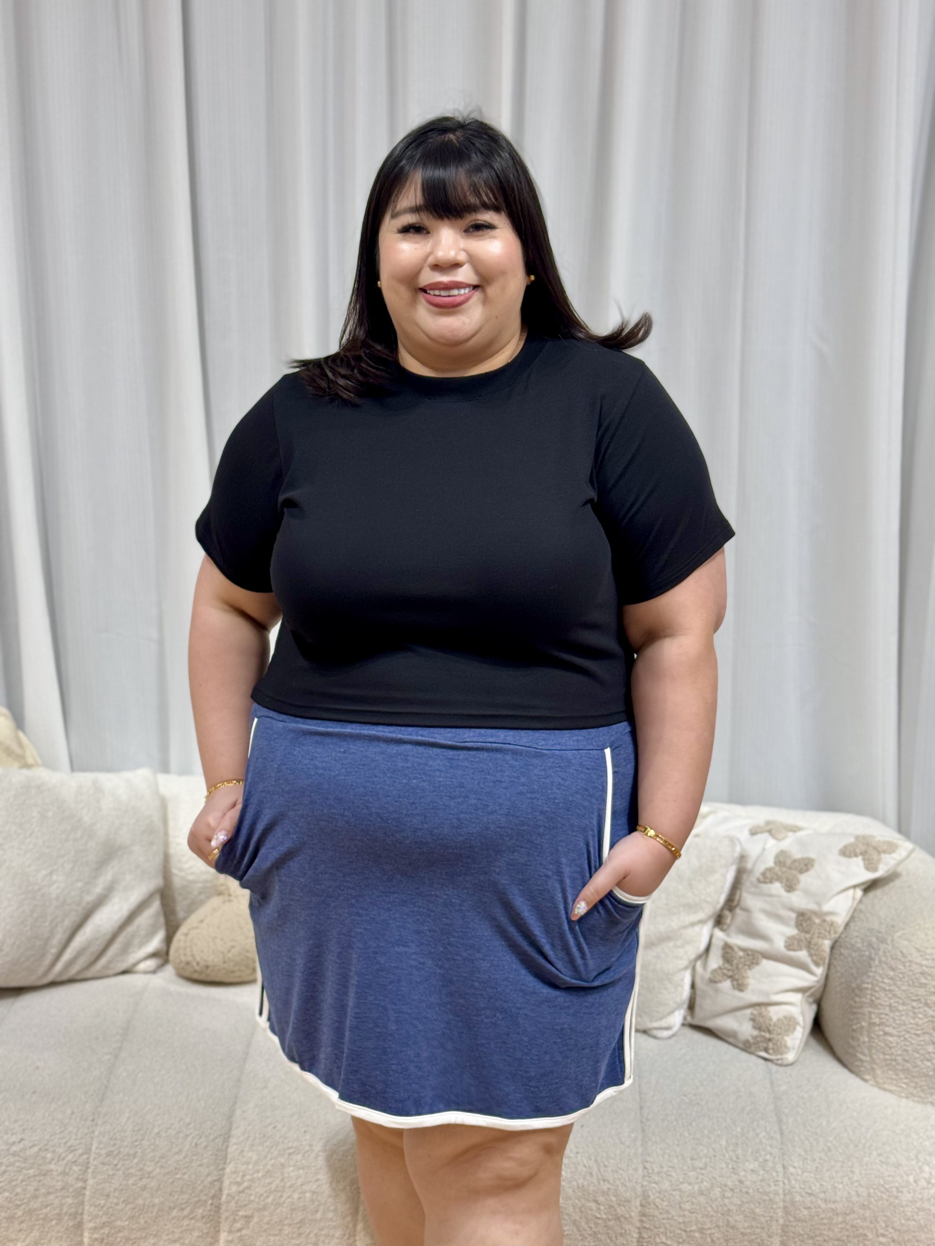 Love+ Carter Tennis Rayon Skorts | Plus Size Shorts