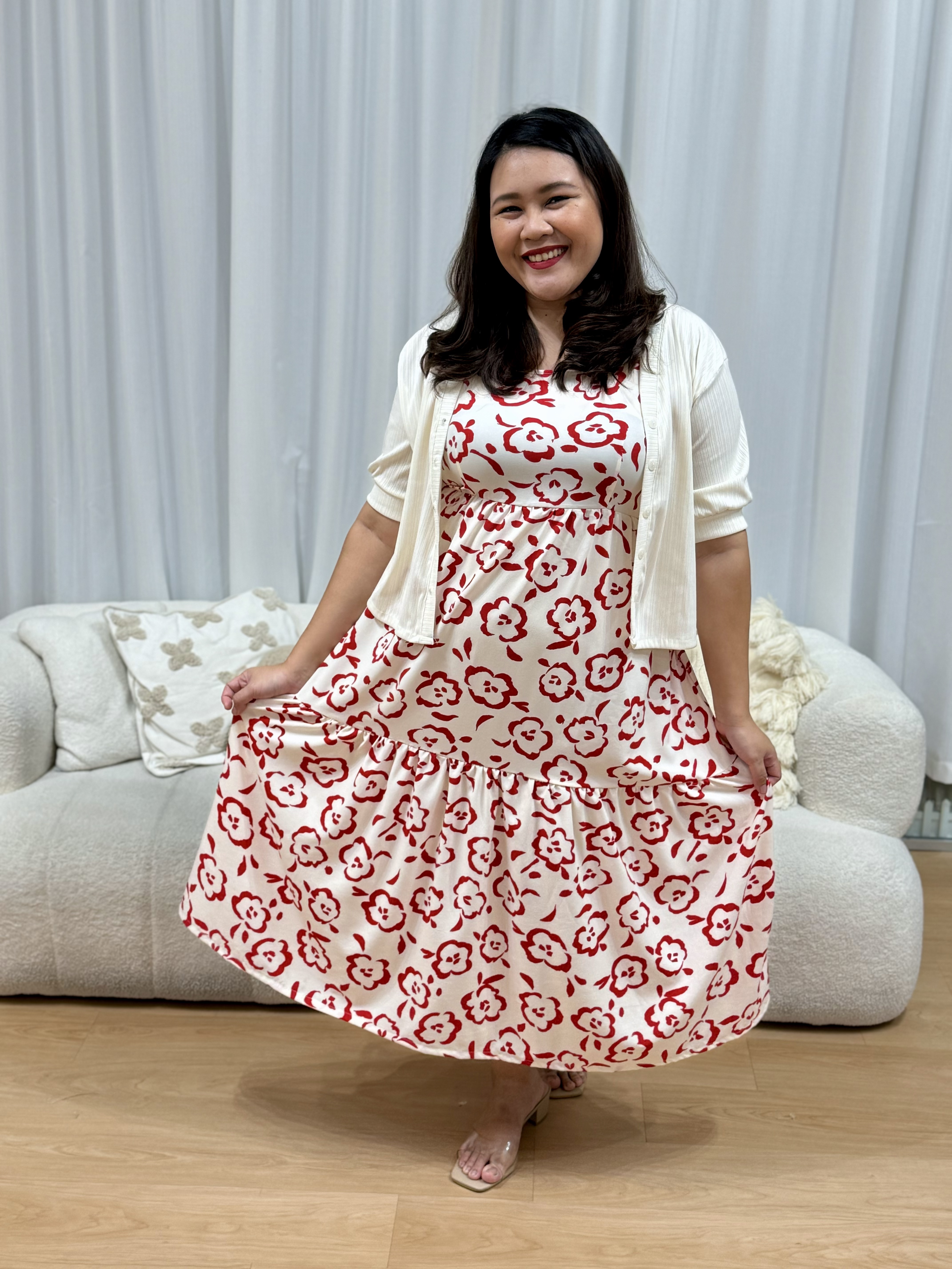 Tessa Artsy Floral Dress |Plus Size Dress