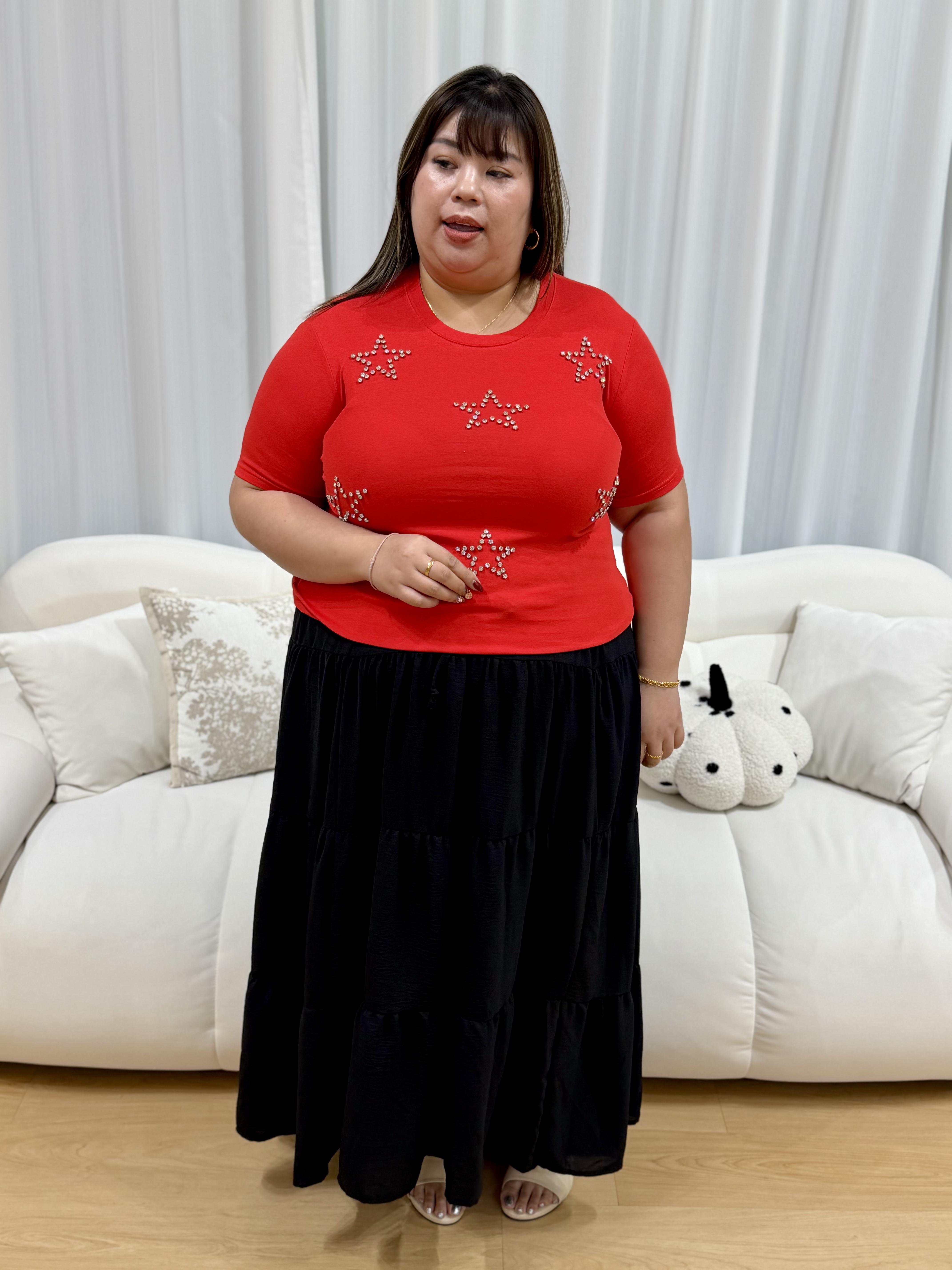 Red Starry Top | Plus Size Top