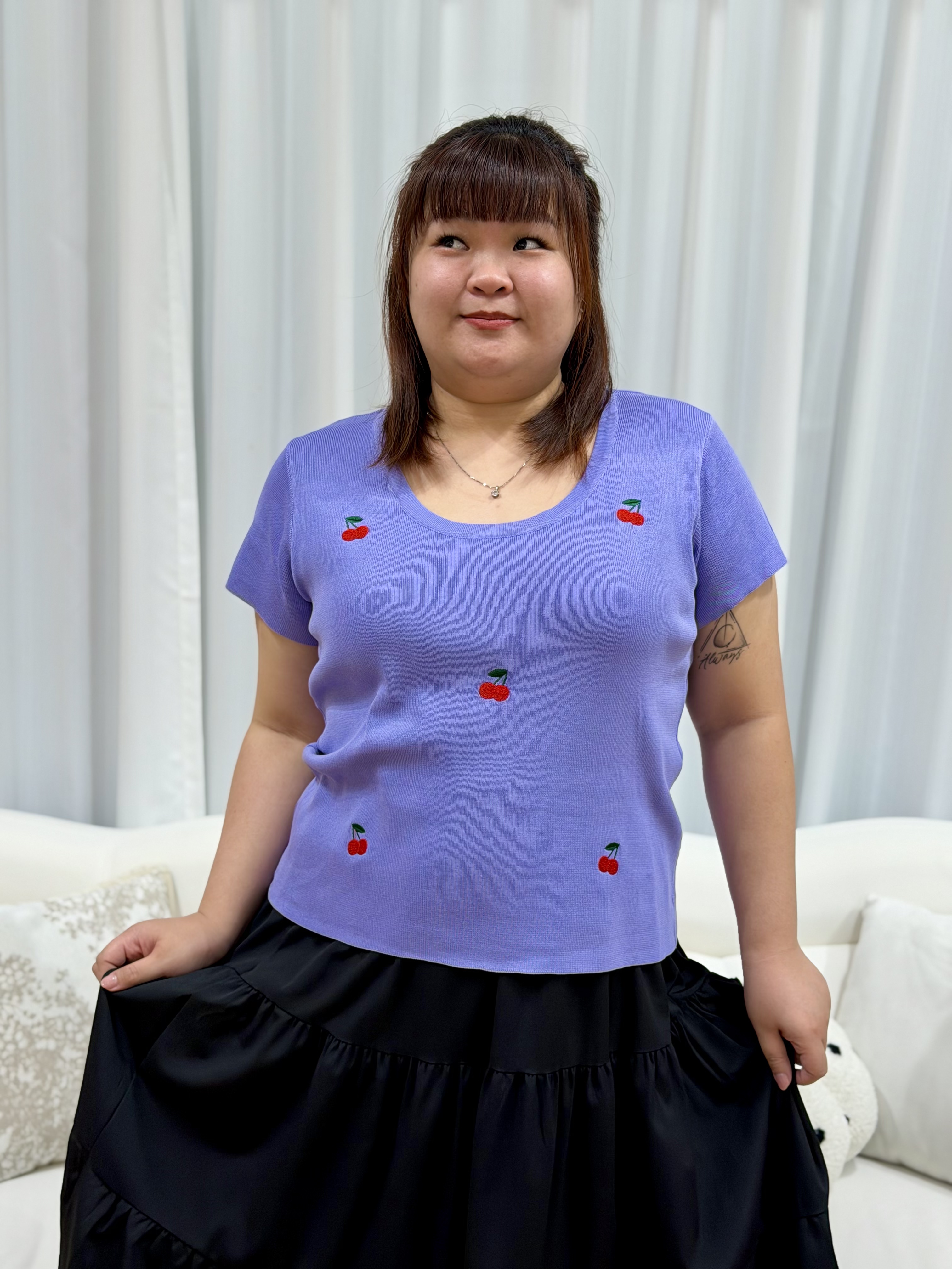 Coco Cherry Pop Top | Plus Size Top