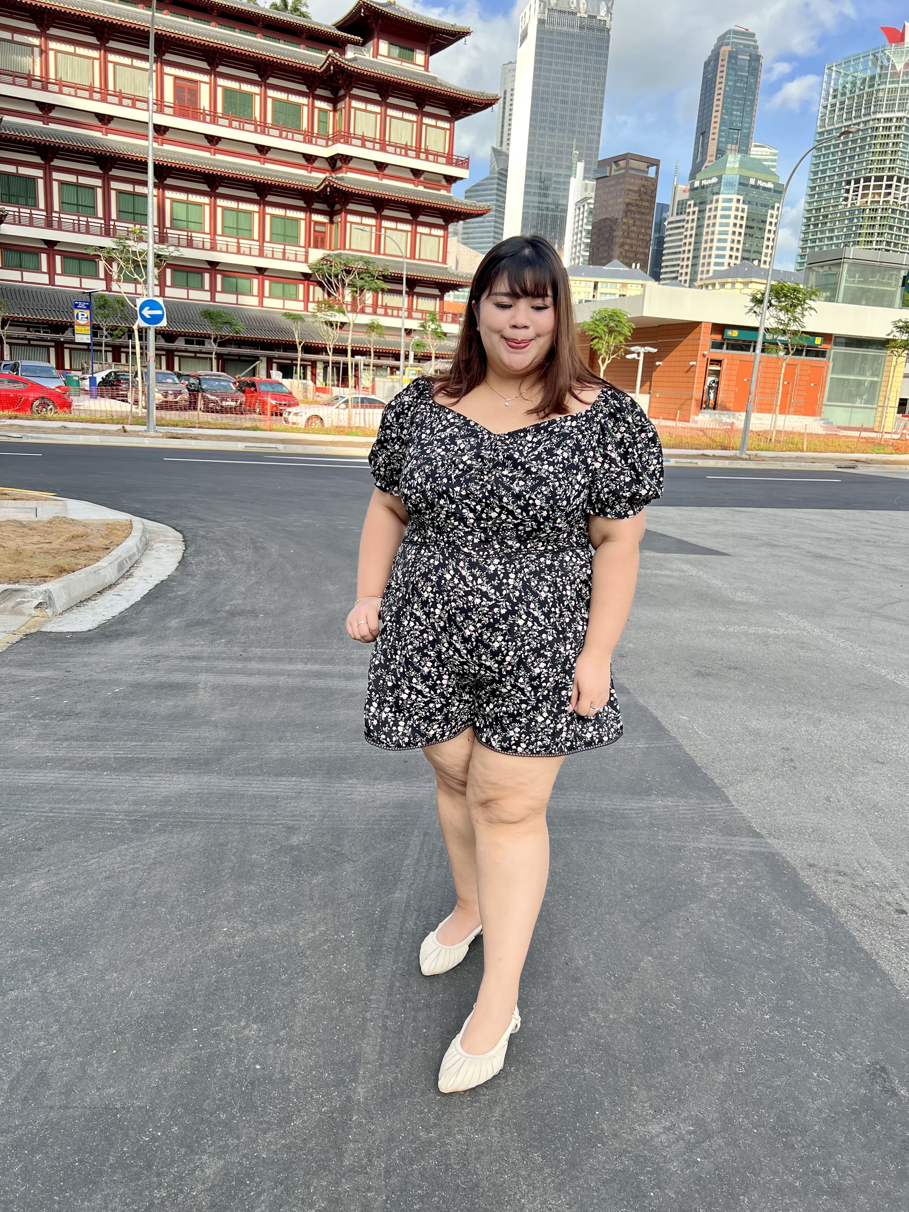 Love+Black Khloe Romper| Plus Size Romper Singapore