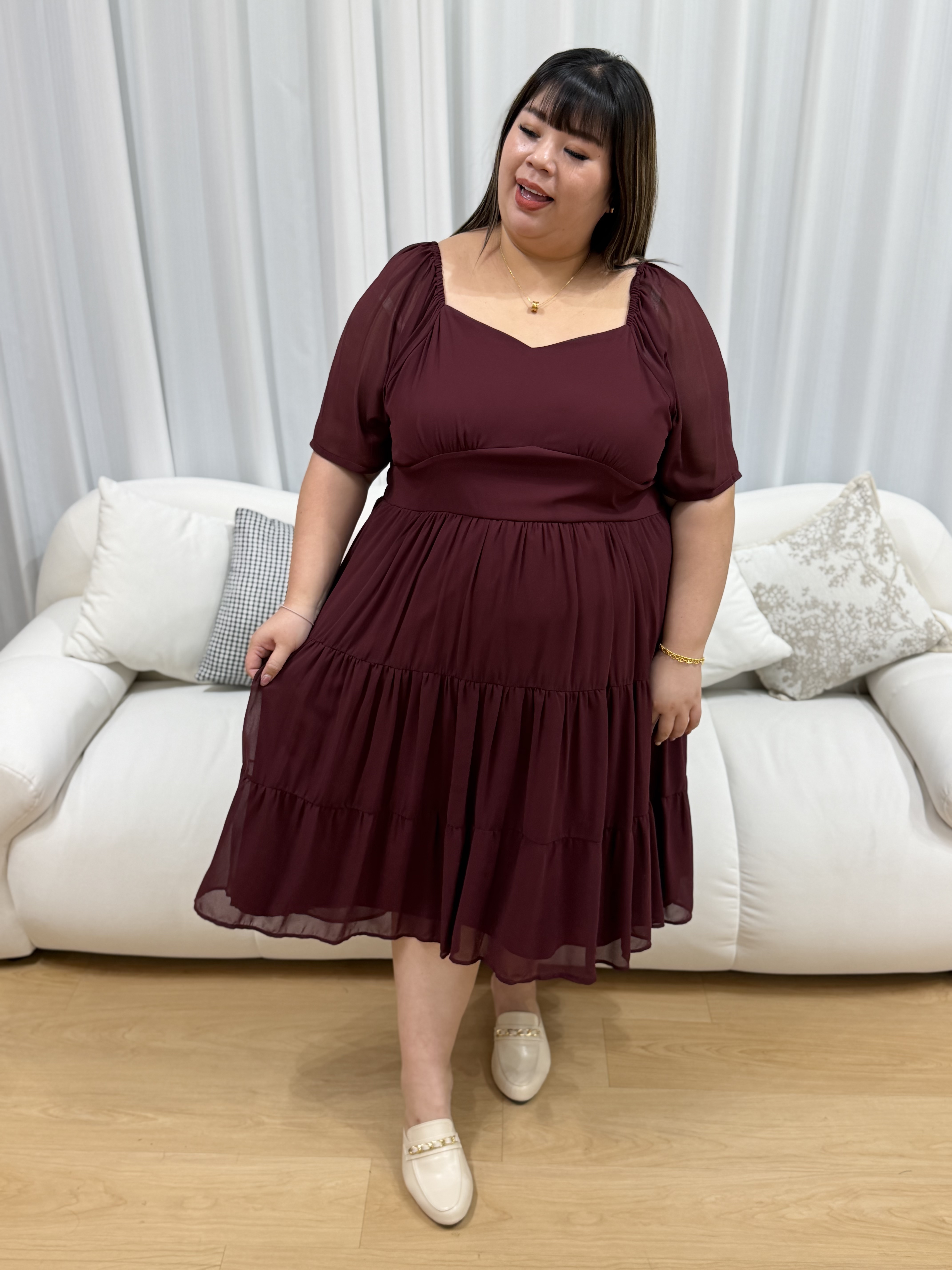 Love+ Riviera Chiffon Dainty Dress | Plus Size Dress